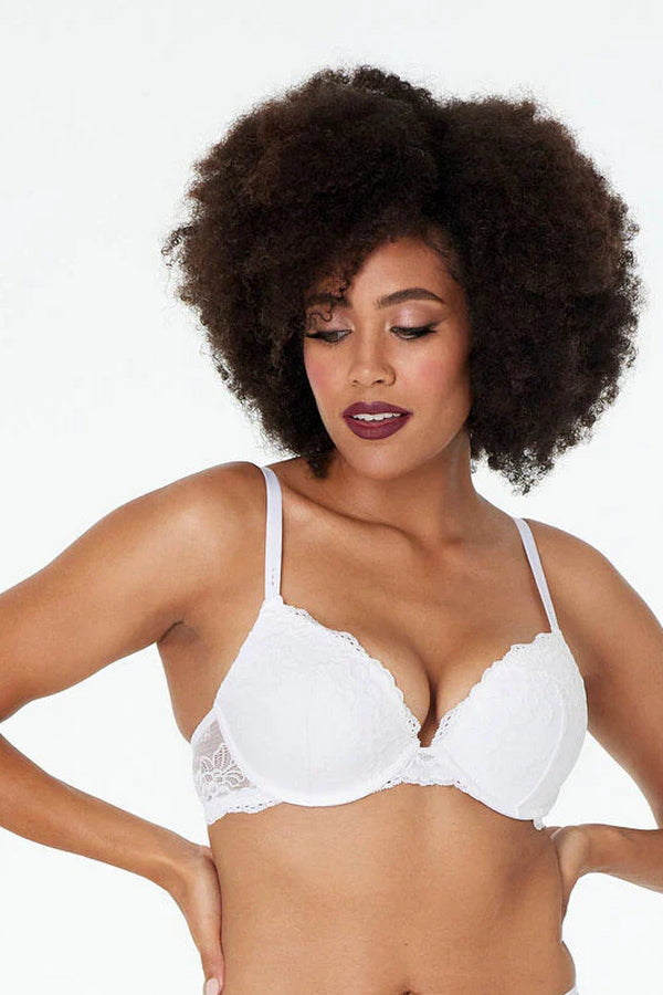 Кружевной бюстгальтер пуш-ап 804053 My Fit Lace white