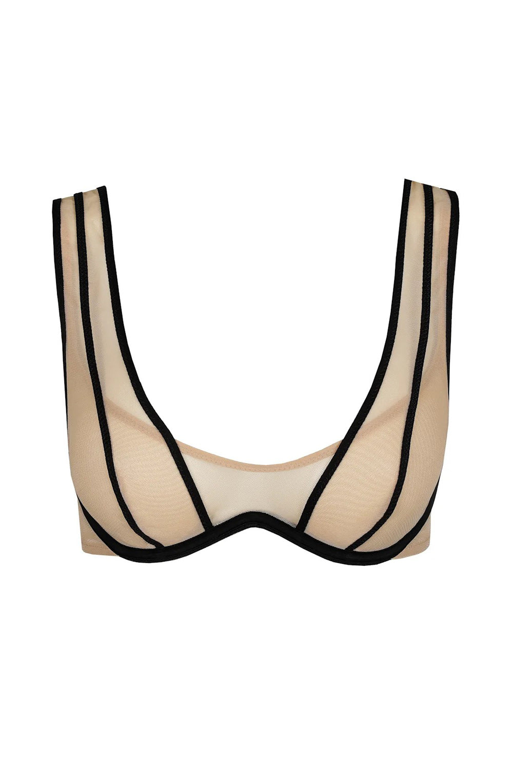 Бралет из микросетки 3502914 Yulimar black/beige