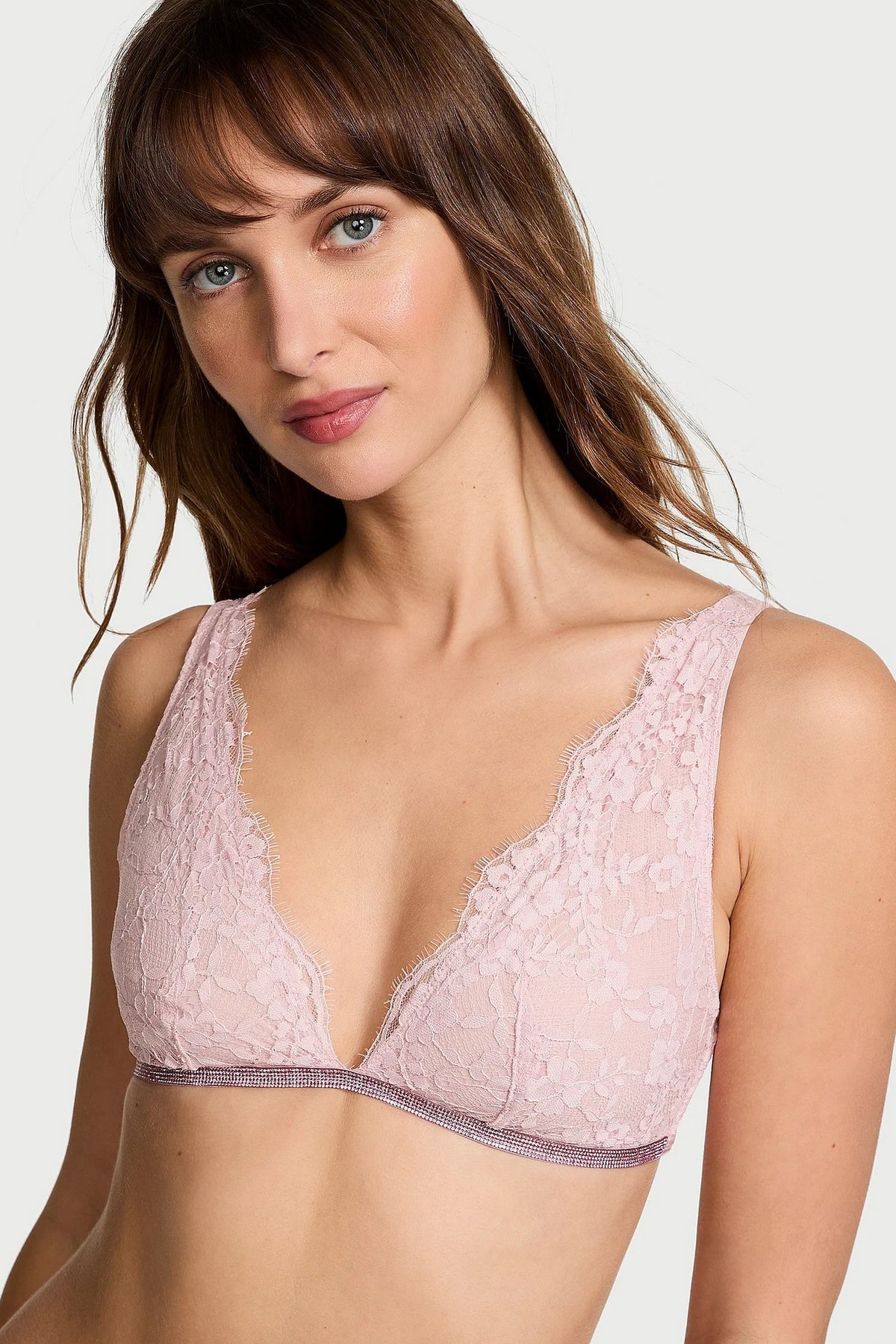 Мереживний бралет зі стразами 247703099 rose Victoria`s Secret