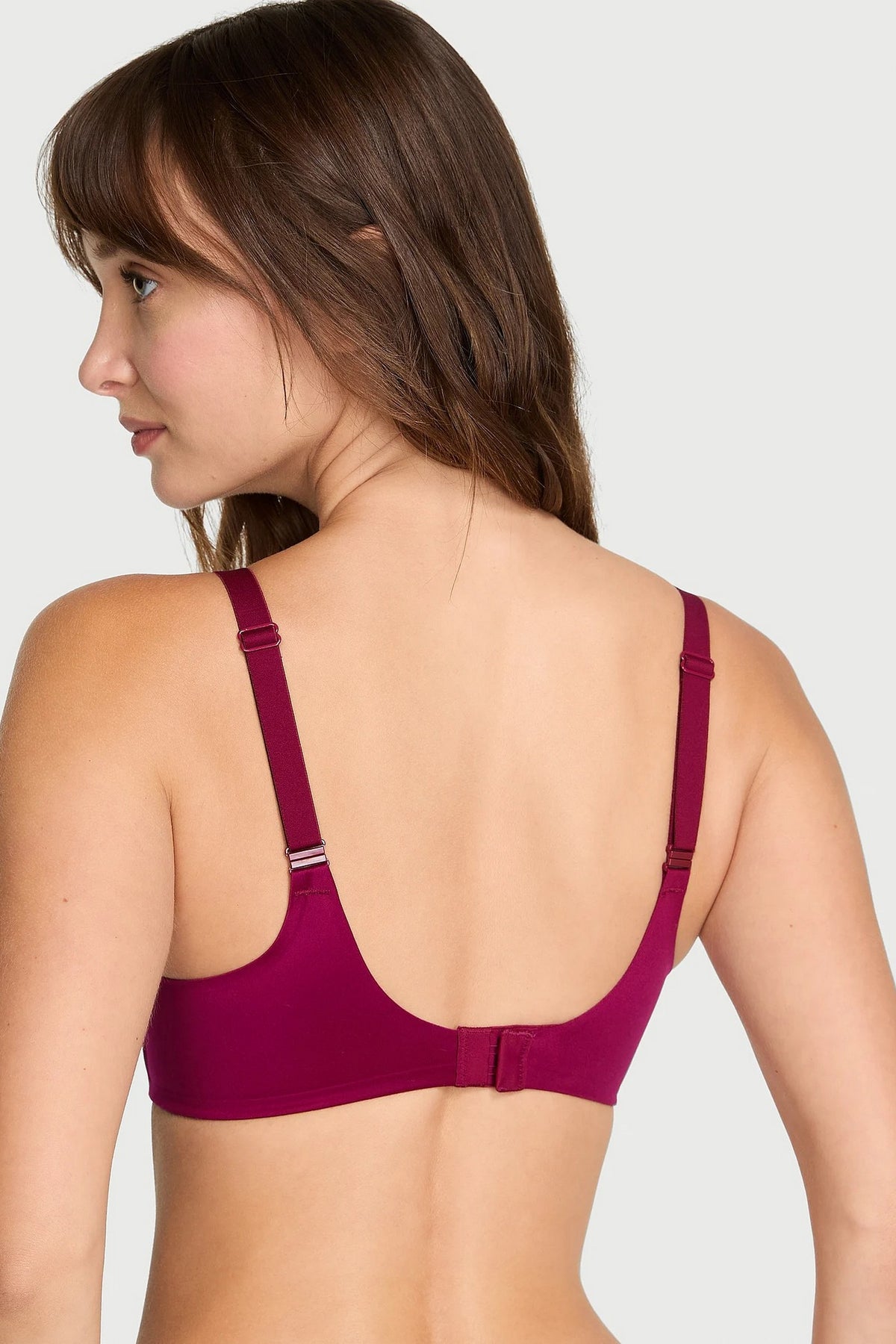 Безшовний бюстгальтер 194713510 pink Victoria`s Secret спина