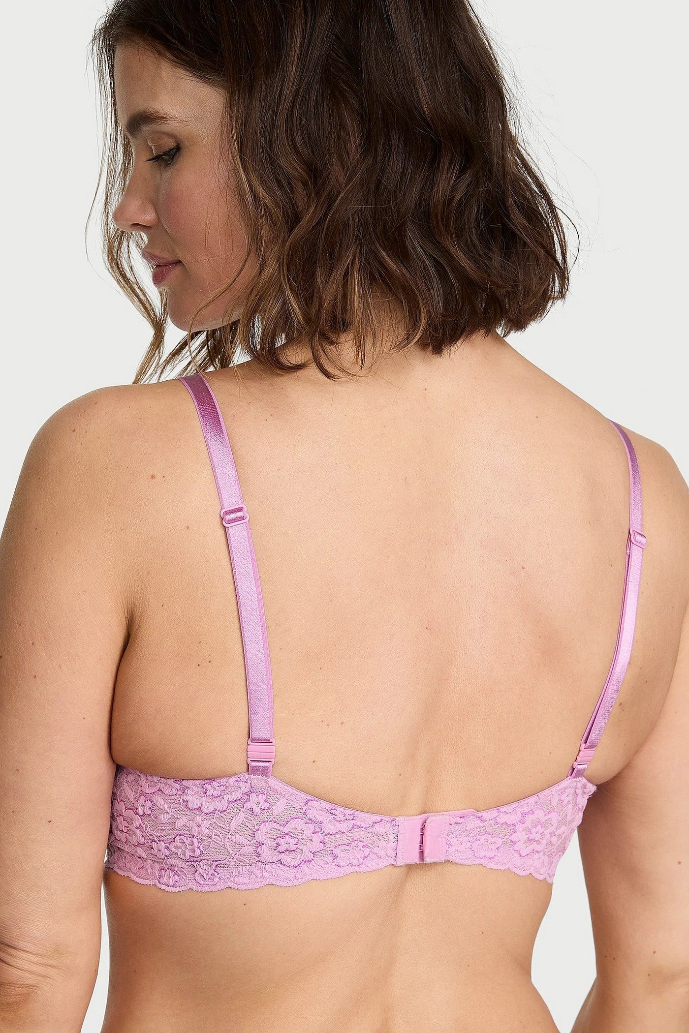Мереживний бюстгальтер 208667293 lilac Victoria`s Secret спина