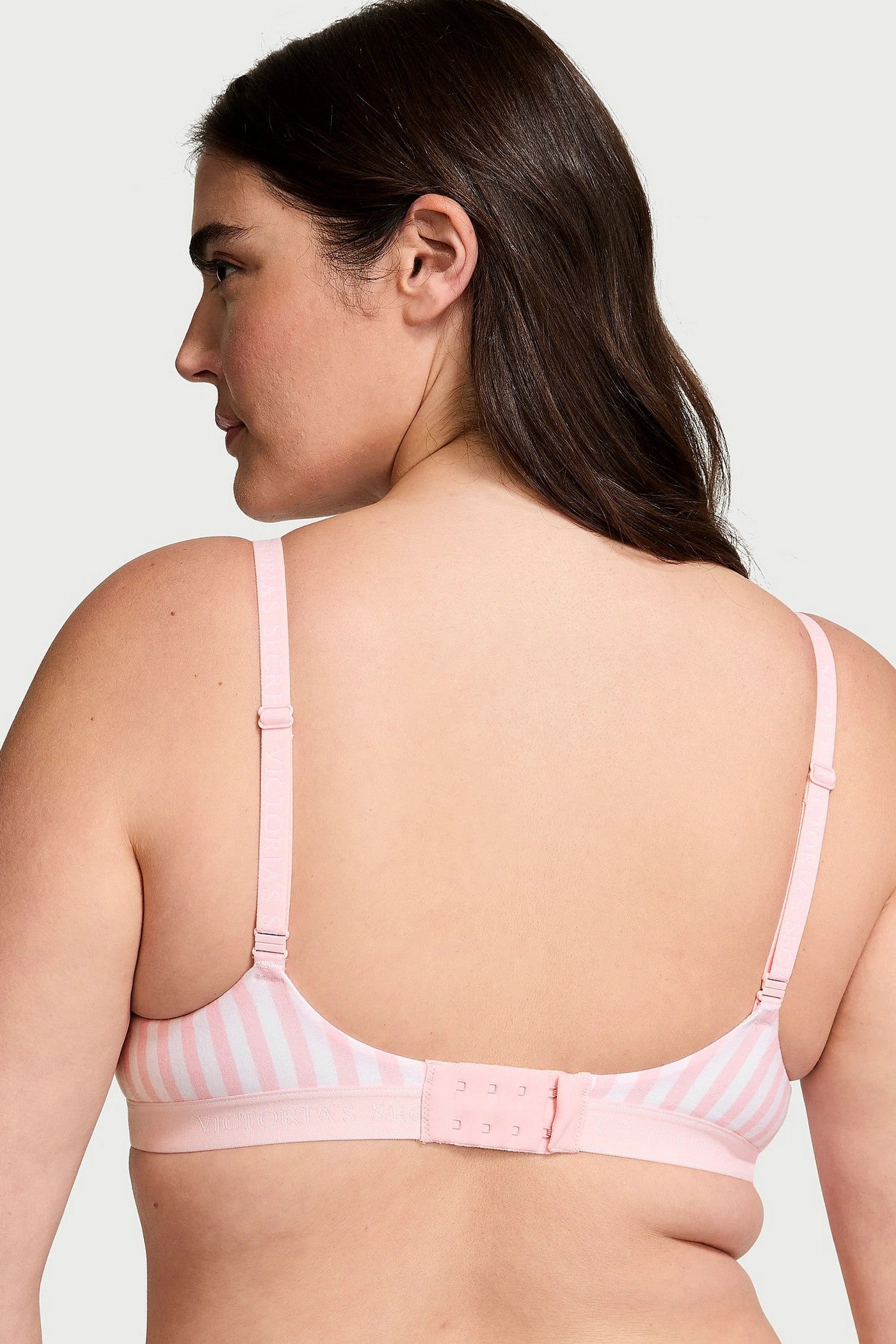 Ущільнений бюстгальтер 264462653 white/rose Victoria`s Secret спина