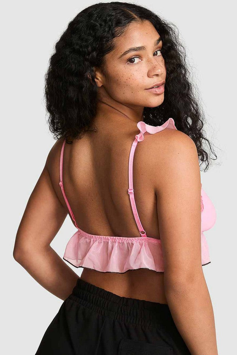 Бралет з рюшами 264686383 rose Victoria`s Secret спина
