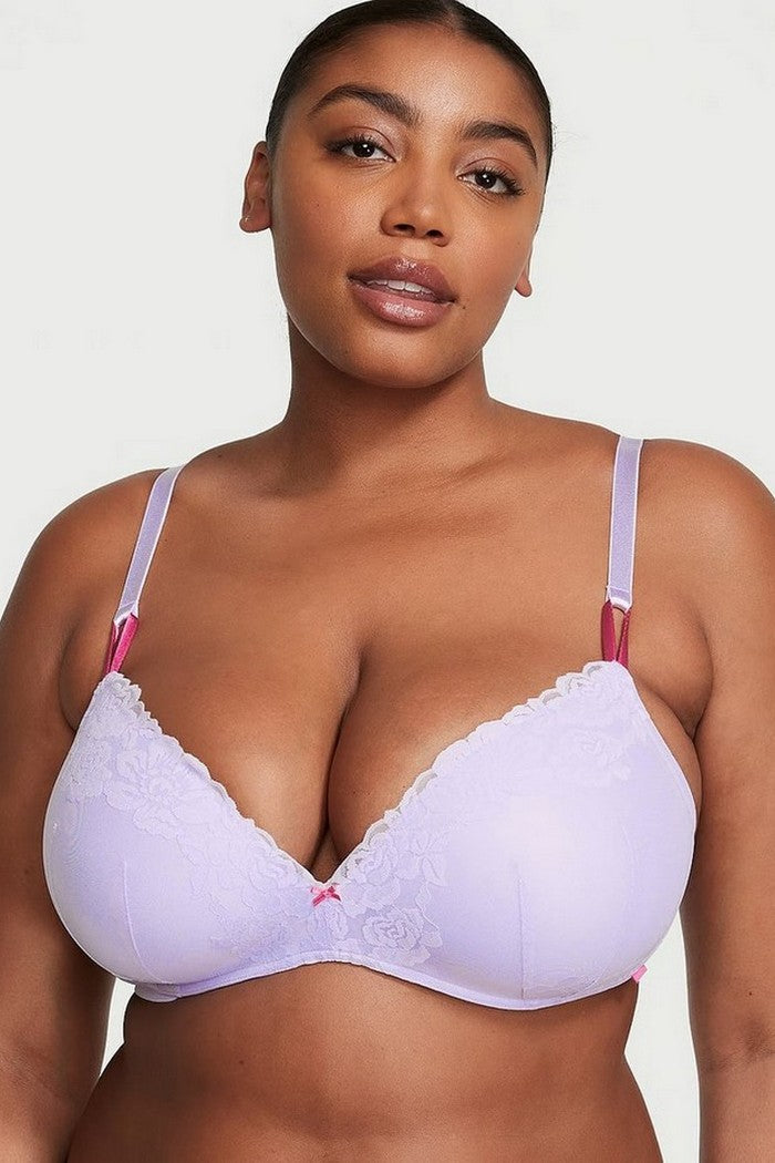 Кружевной бюстгальтер пуш-ап 32979109 lilac