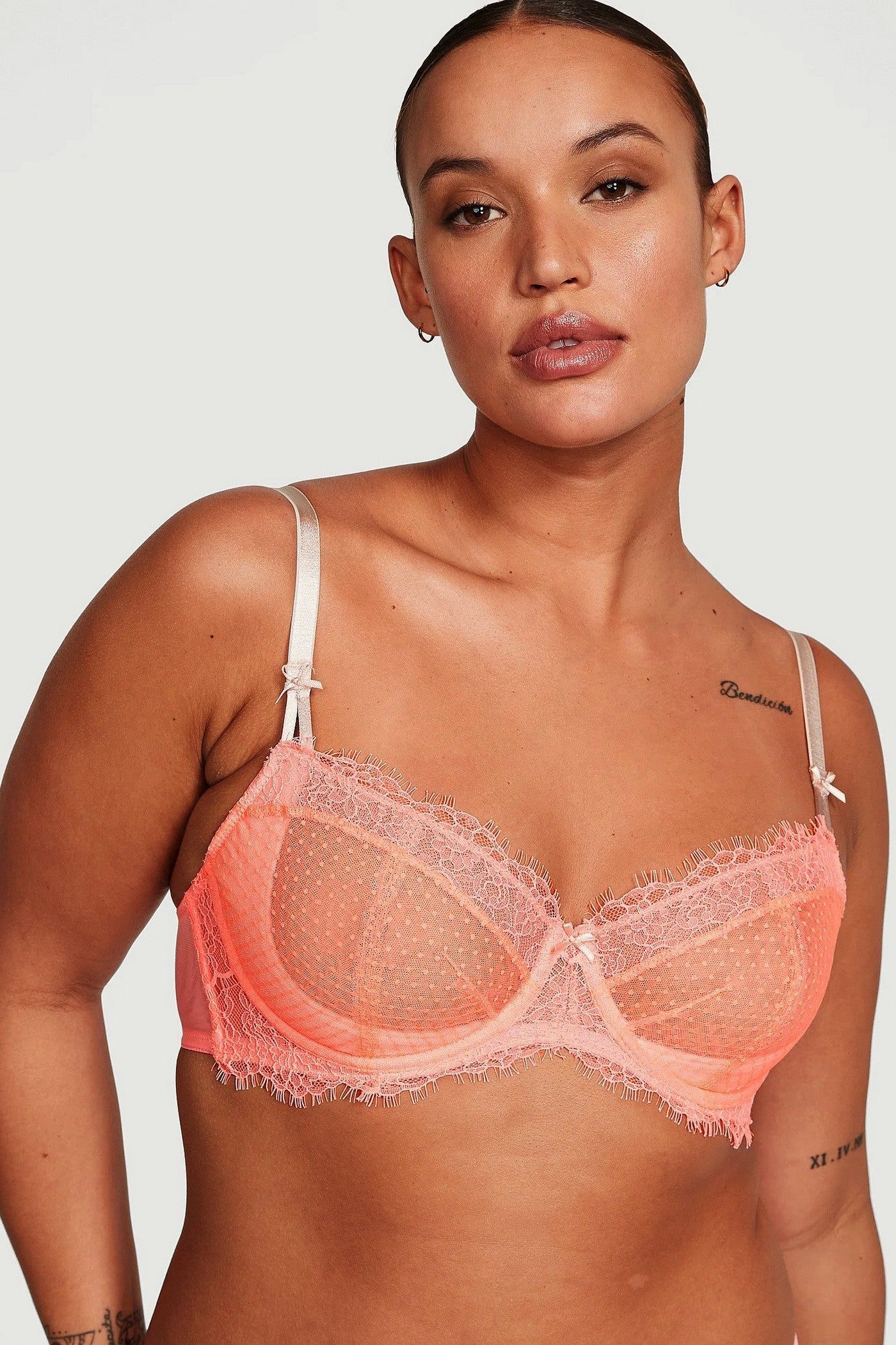 Бюстгальтер балконет із мікросітки 385015986 orange Victoria`s Secret