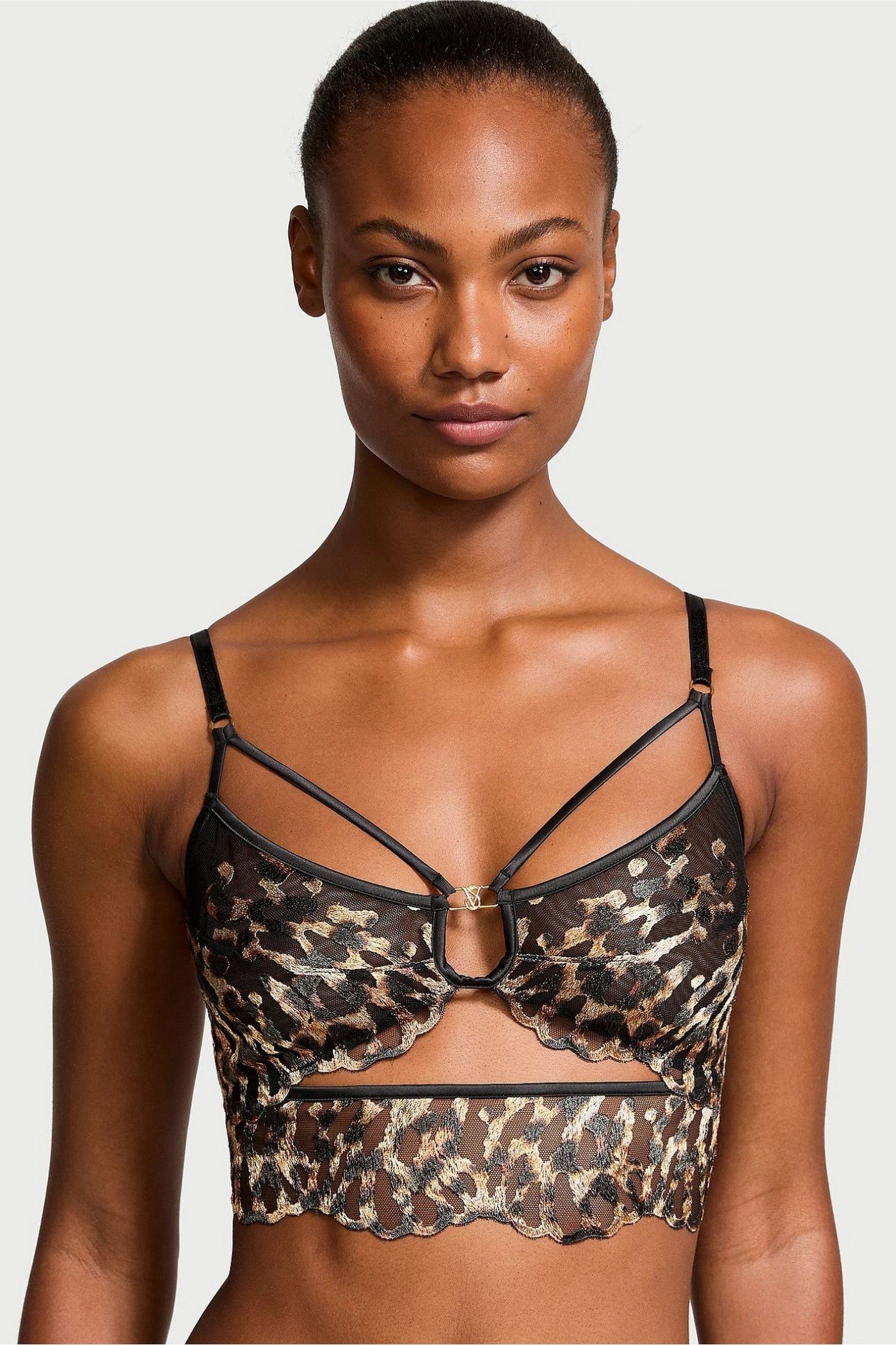 Бюстьє з вишивкою 421588411 leopard Victoria`s Secret