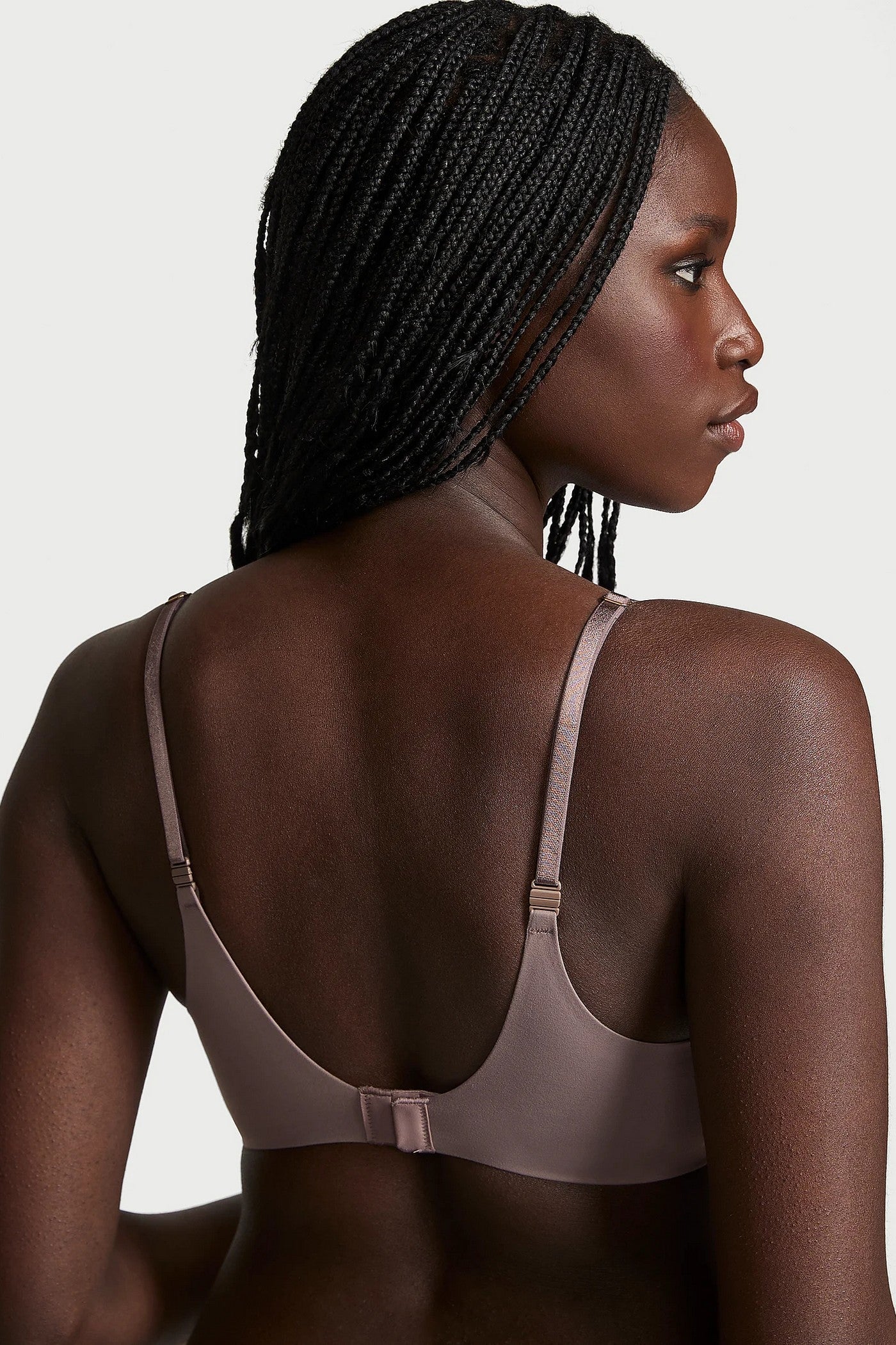 Гладкий бюстгальтер 482894393 gray Victoria`s Secret спина