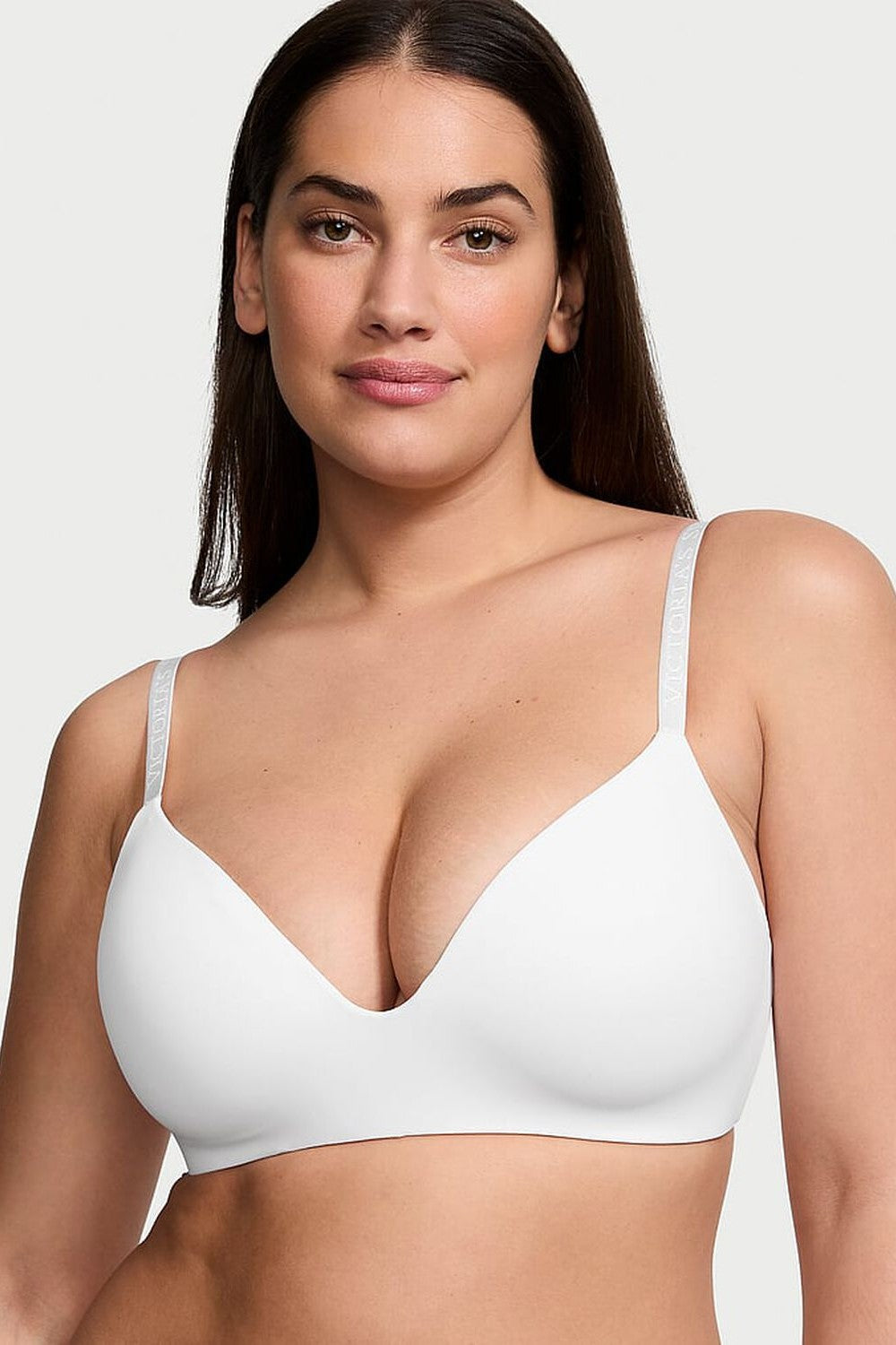 Ущільнений бюстгальтер без кісточок 523290039 white Victoria`s Secret
