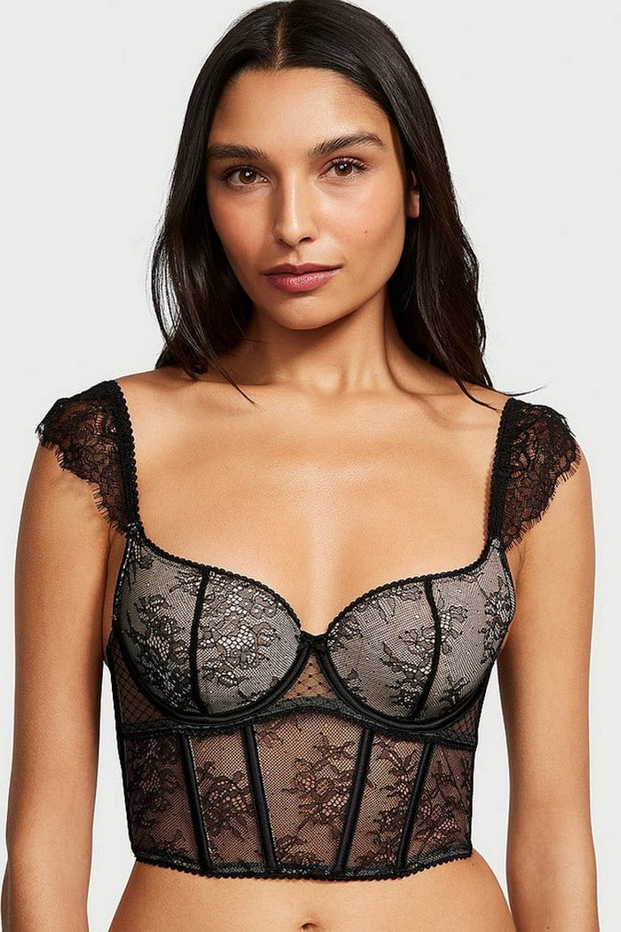 Кружевное бюстье 540789209 black