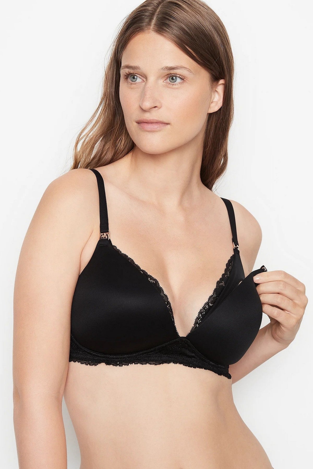 Гладкий бюстгальтер для годування 688735990 black Victoria`s Secret