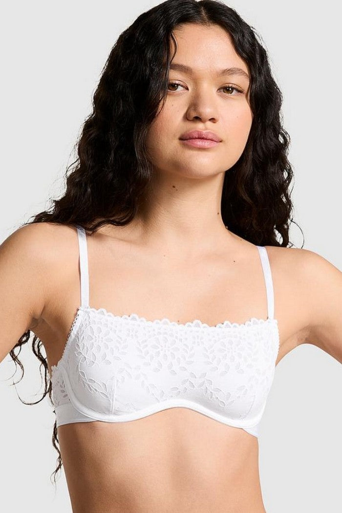 Кружевной бюстгальтер-бандо 767295476 white