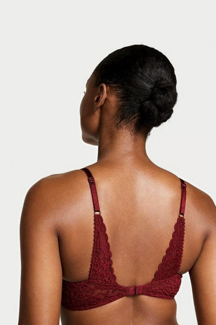Бюстгальтер пуш-ап без кісточок 829302247 bordo Victoria`s Secret спина