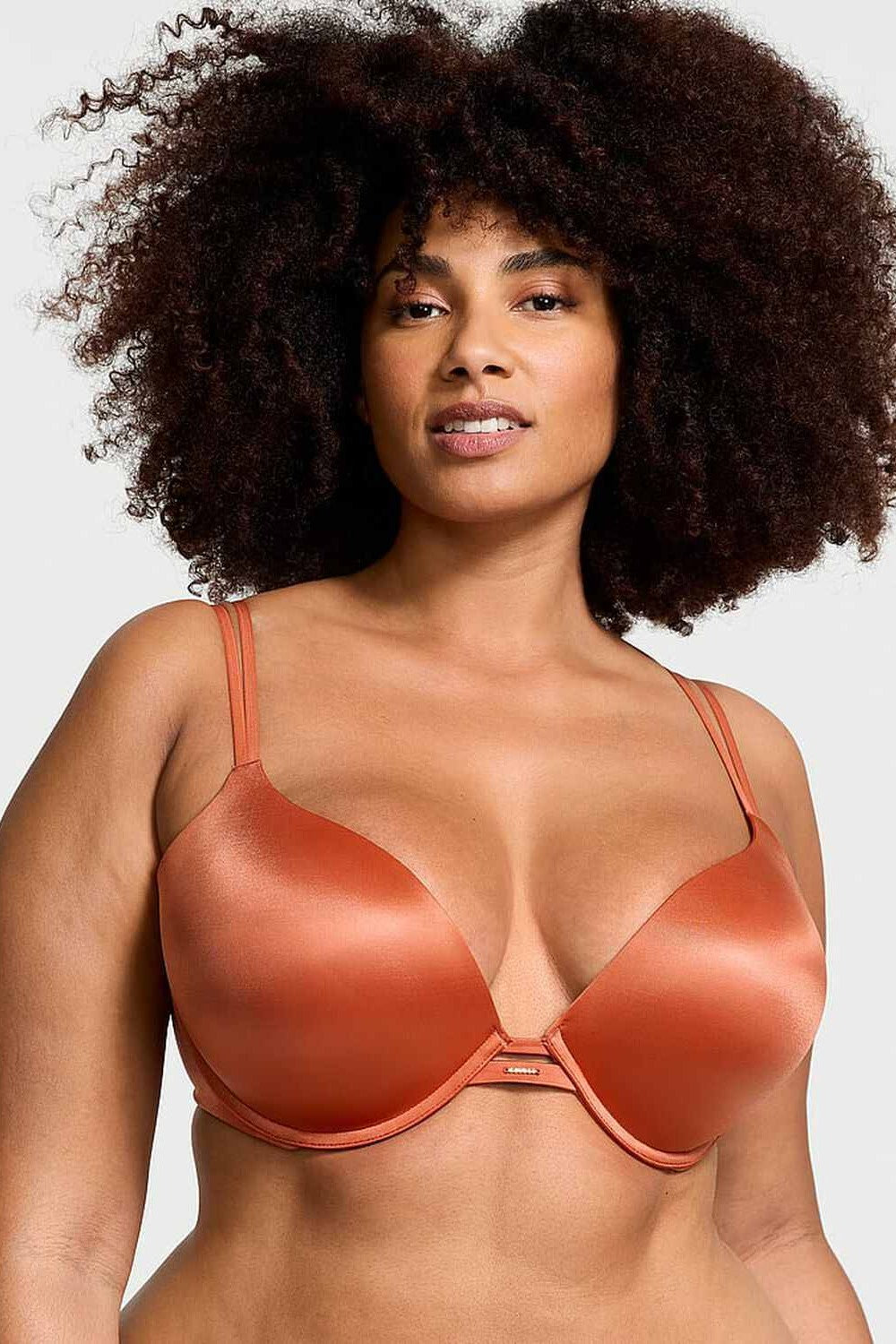 Гладкий бюстгальтер пуш-ап 942029932 orange Victoria`s Secret