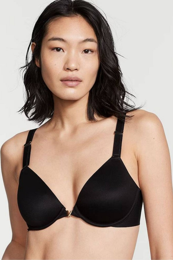 Гладкий бюстгальтер із застібкою спереду 988747988 black Victoria`s Secret