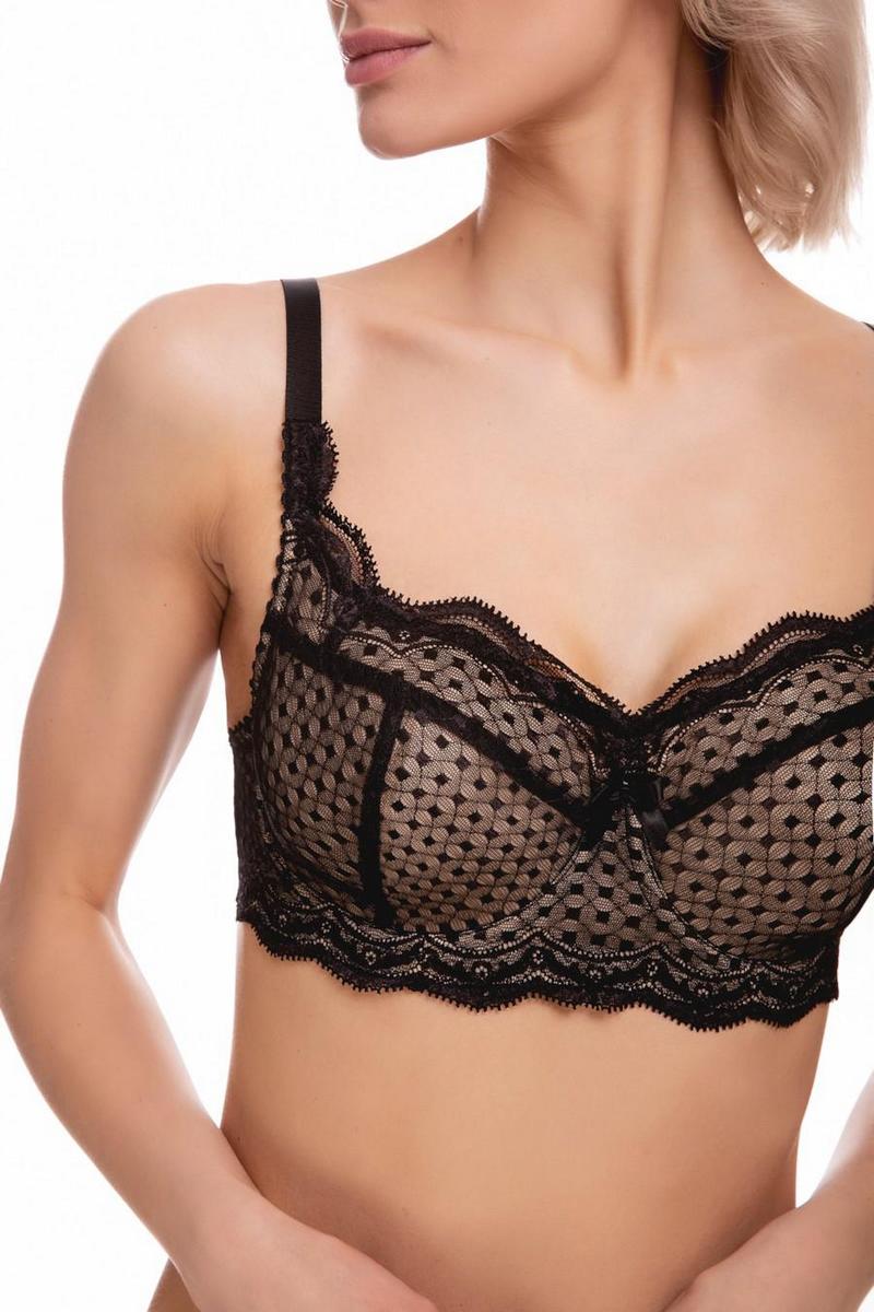 Бюстгальтер балконет с кружевом 580503