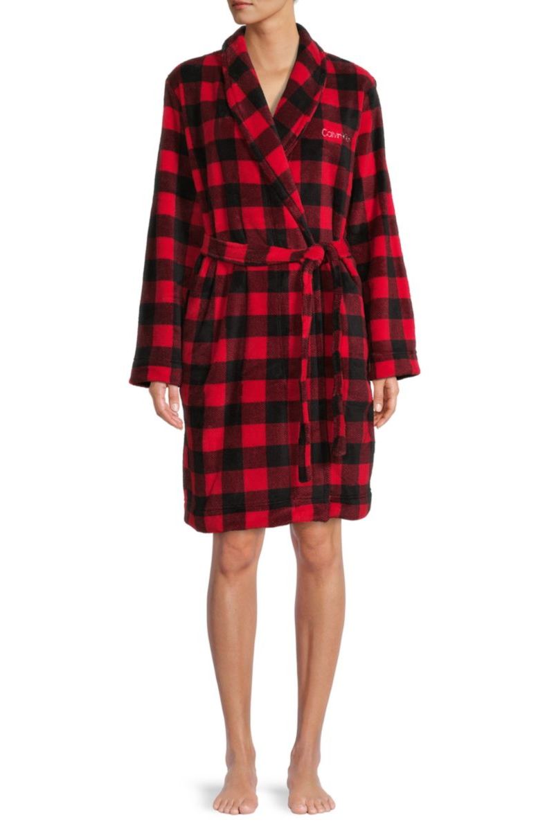 Халат в клетку 302221899 red