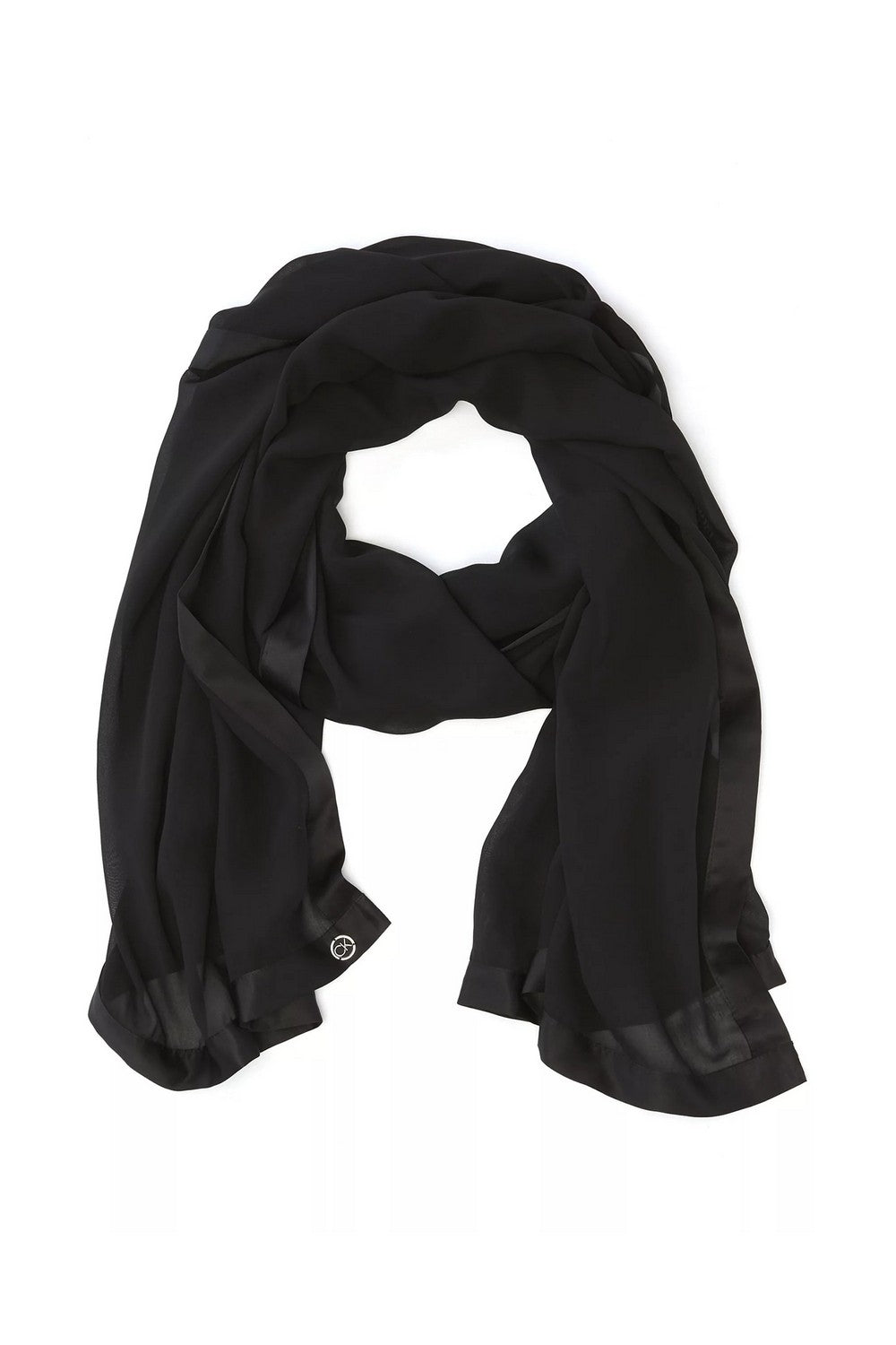 Шарф із шифону 328498824 black Calvin Klein