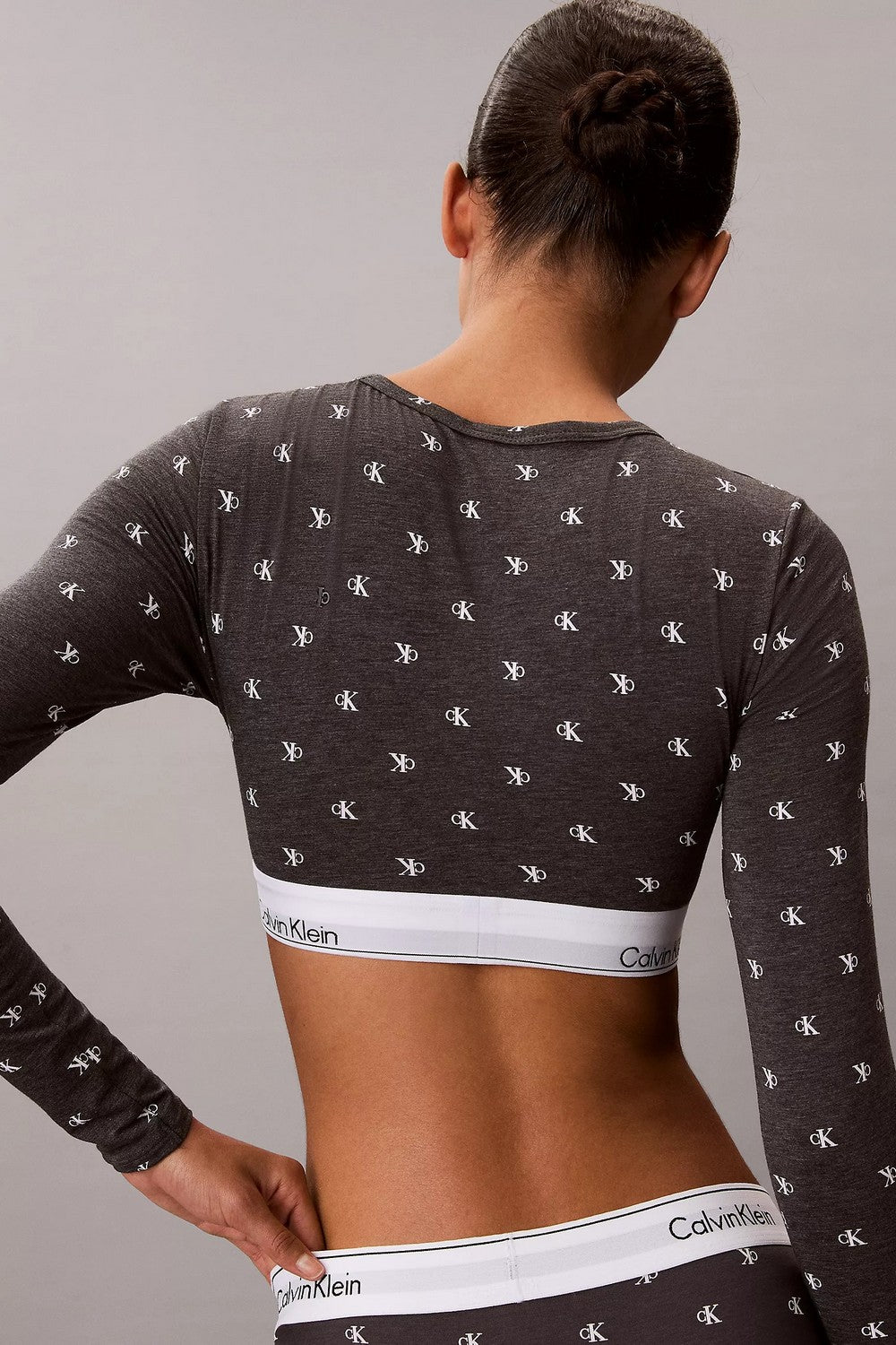 Топ у смужку 558630483 gray Calvin Klein