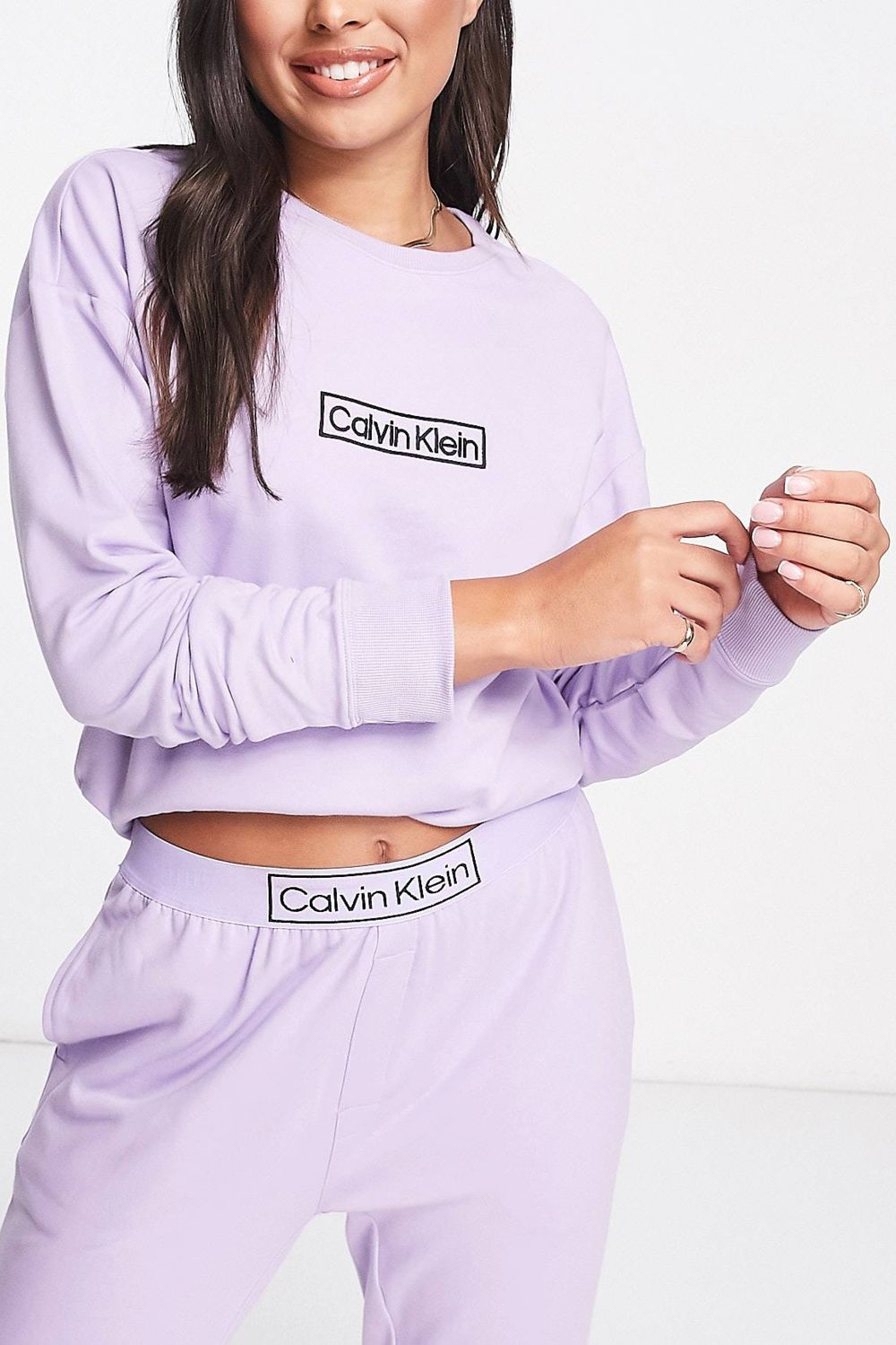 Домашний свитшот из хлопка 808269501 violet