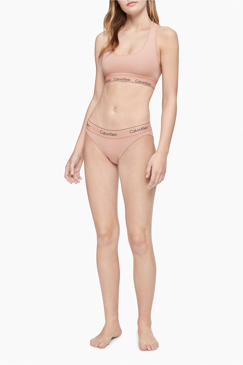 Хлопковый бра-топ без косточек 851687887 beige