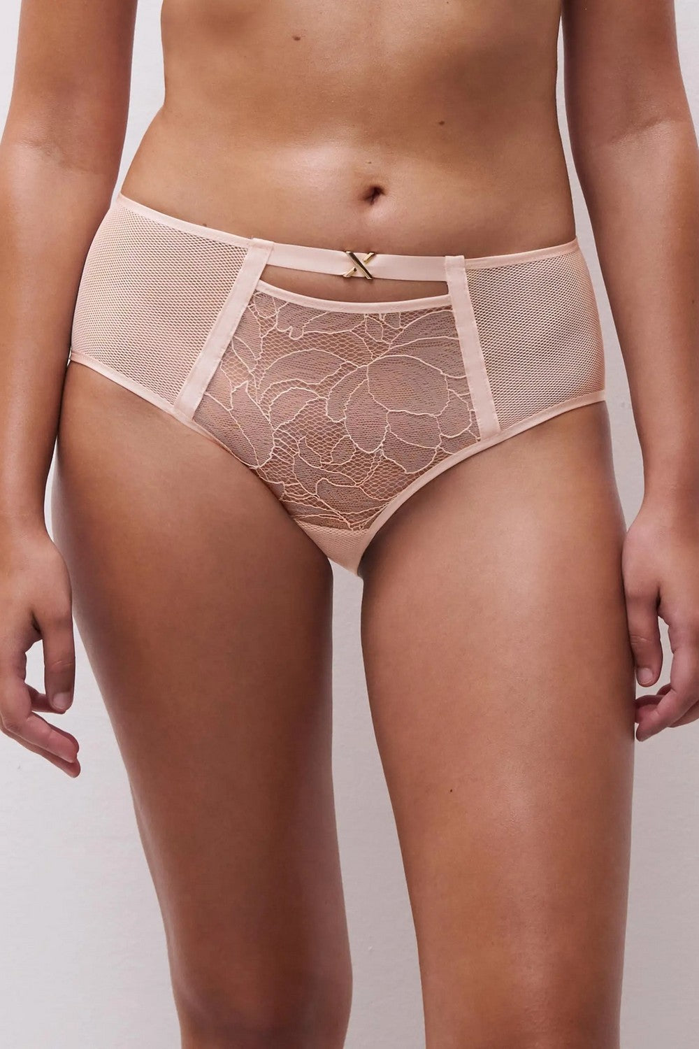 Шортики с кружевом 01AC5 Xquisite taffeta pink