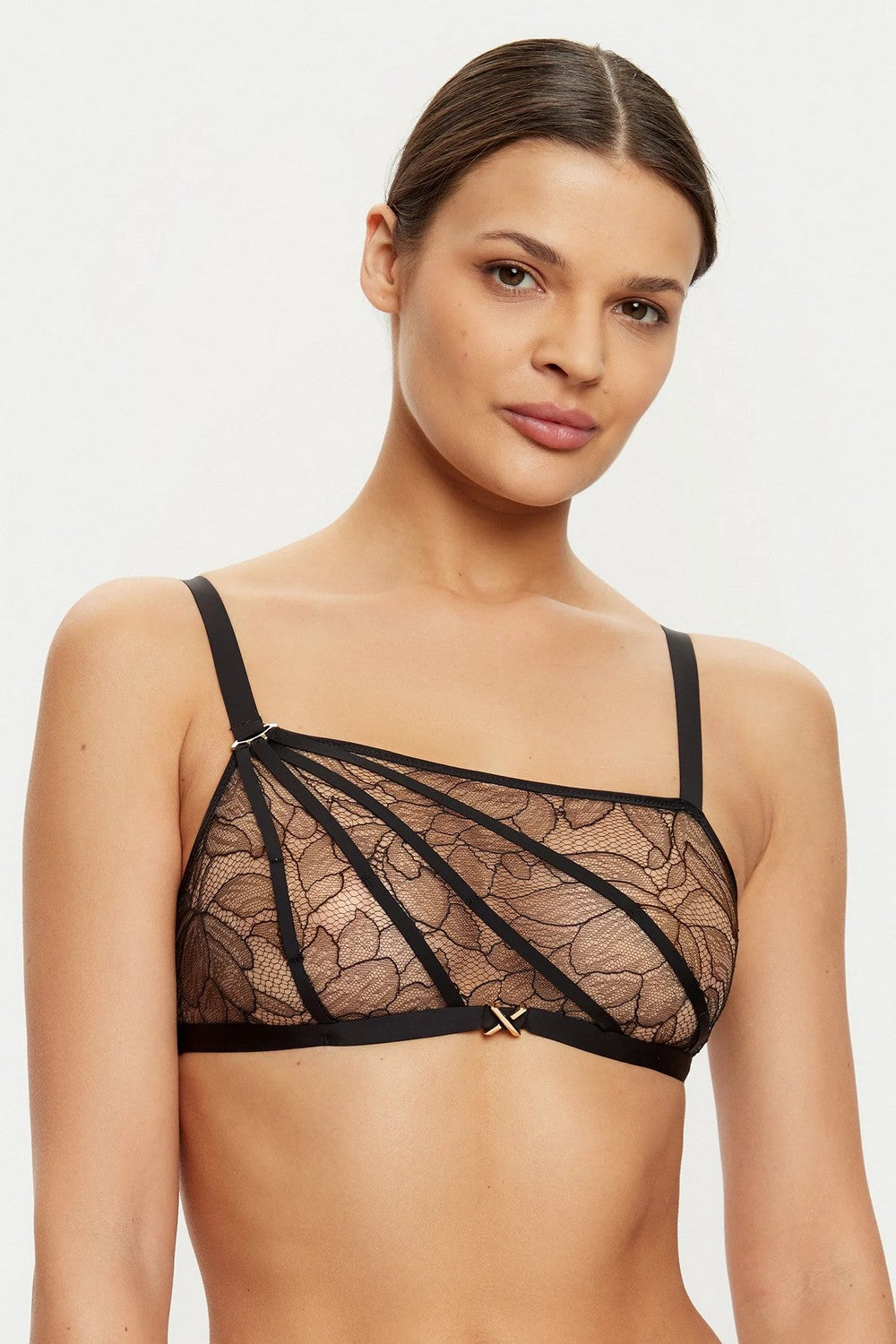 Бра-топ из кружева 01AP9 Xquisite black