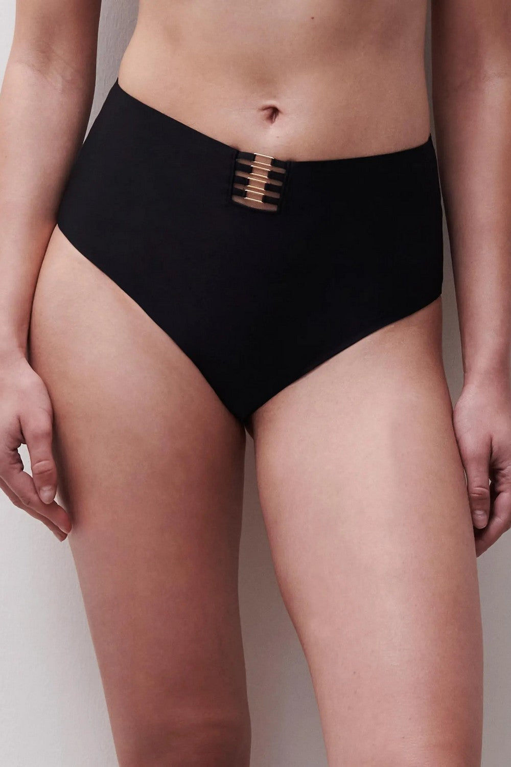 Трусики с высокой талией 01QC5 Stranger black