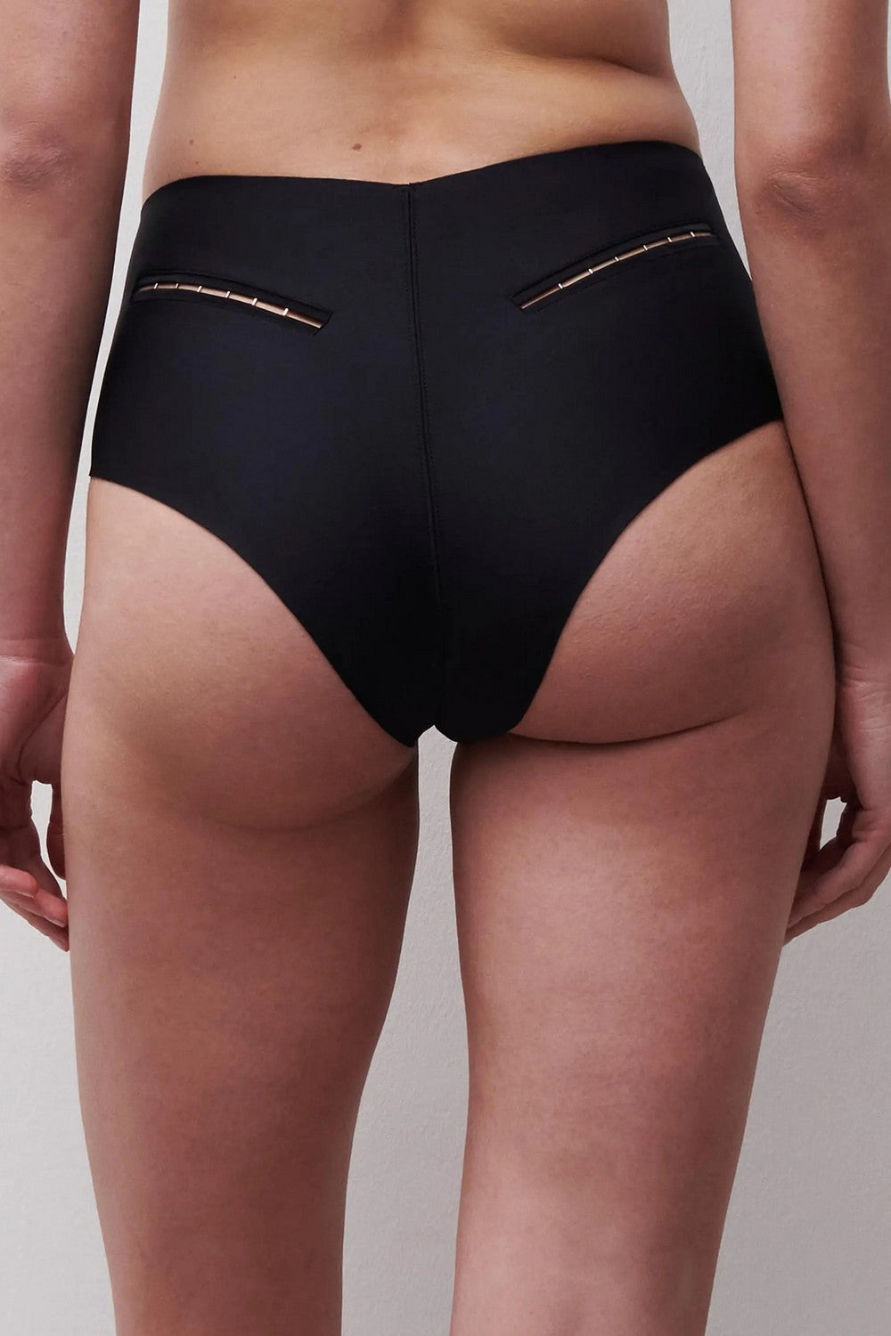 Трусики с высокой талией 01QC5 Stranger black