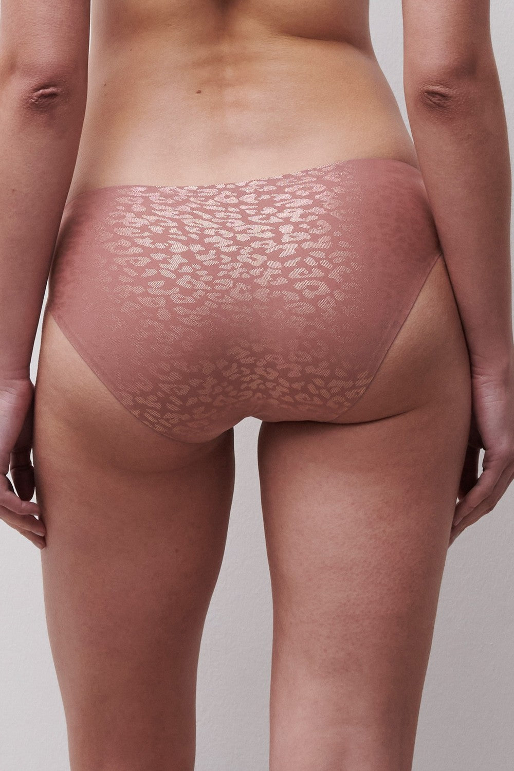 Трусики слип с принтом 11DA3 Soft stretch pink leo shimmer