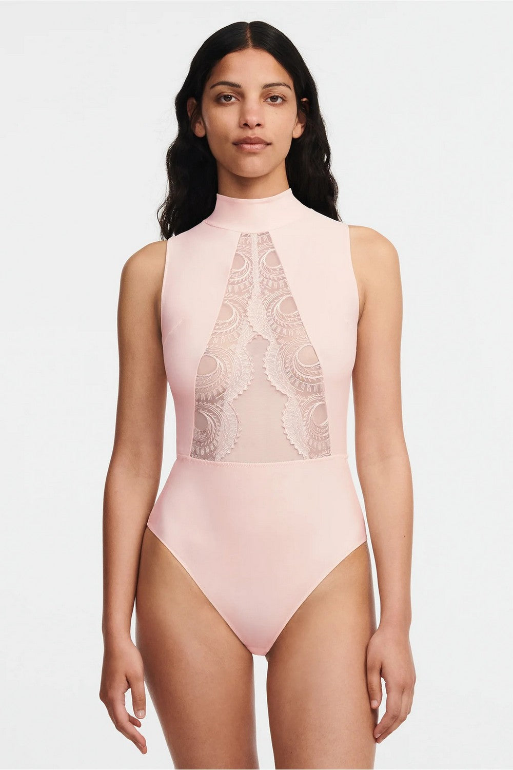 Боди с вырезом на спине 11YT9 Mystic taffeta pink