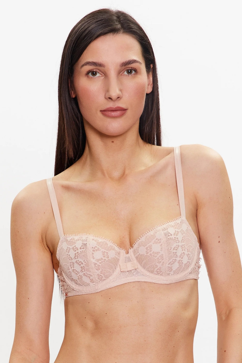 Бюстгальтер балконет из кружева 15F5 Day to night beige dore