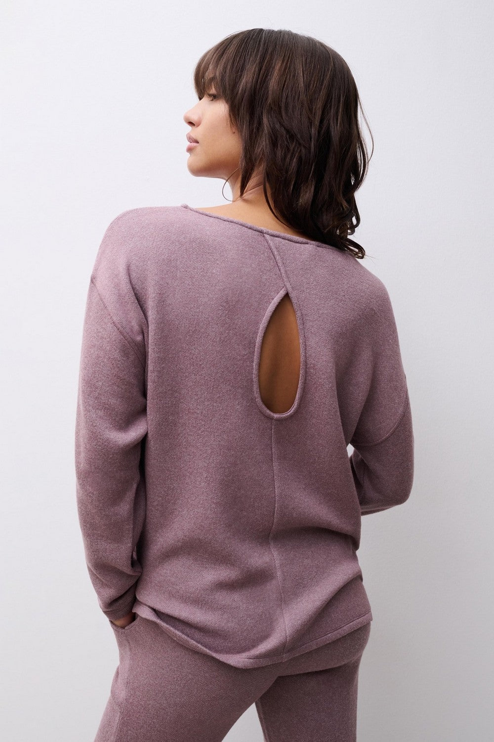 Домашняя кофта из вискозы 15WJ0 Jerry deep taupe