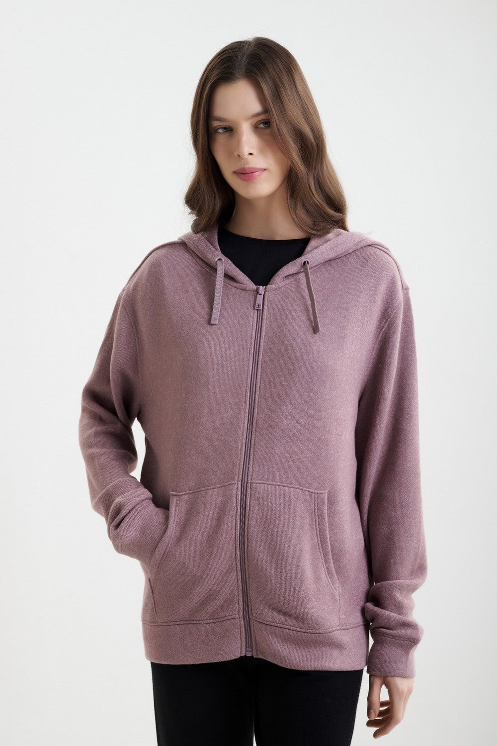 Домашняя кофта на молнии 15WL5 Jerry deep taupe