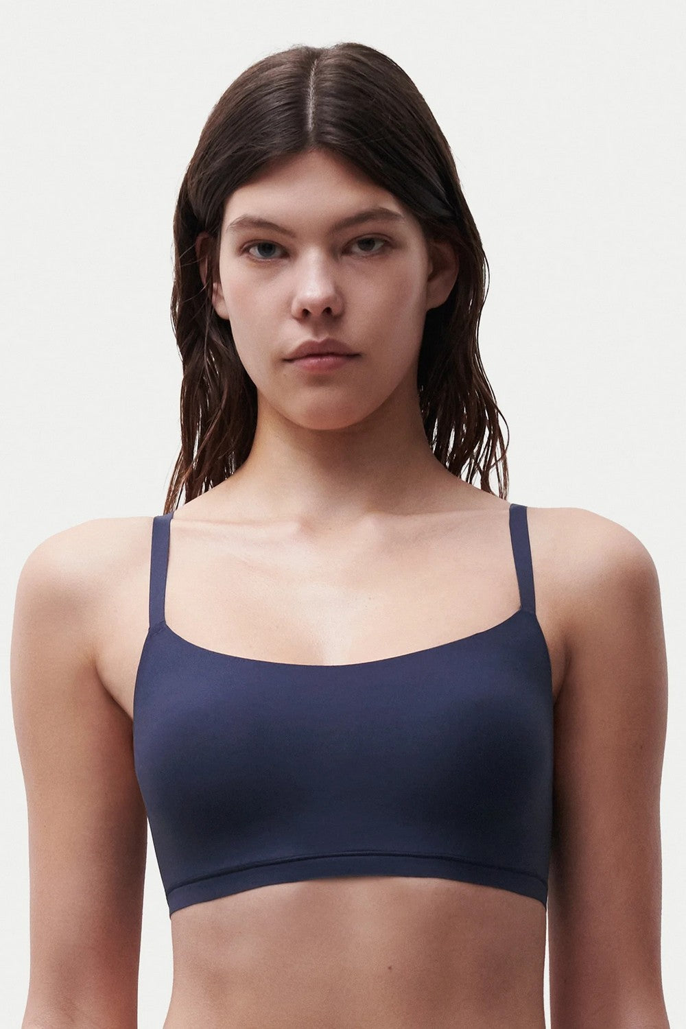 Бра-топ без косточек 16A2 Soft stretch marine blue