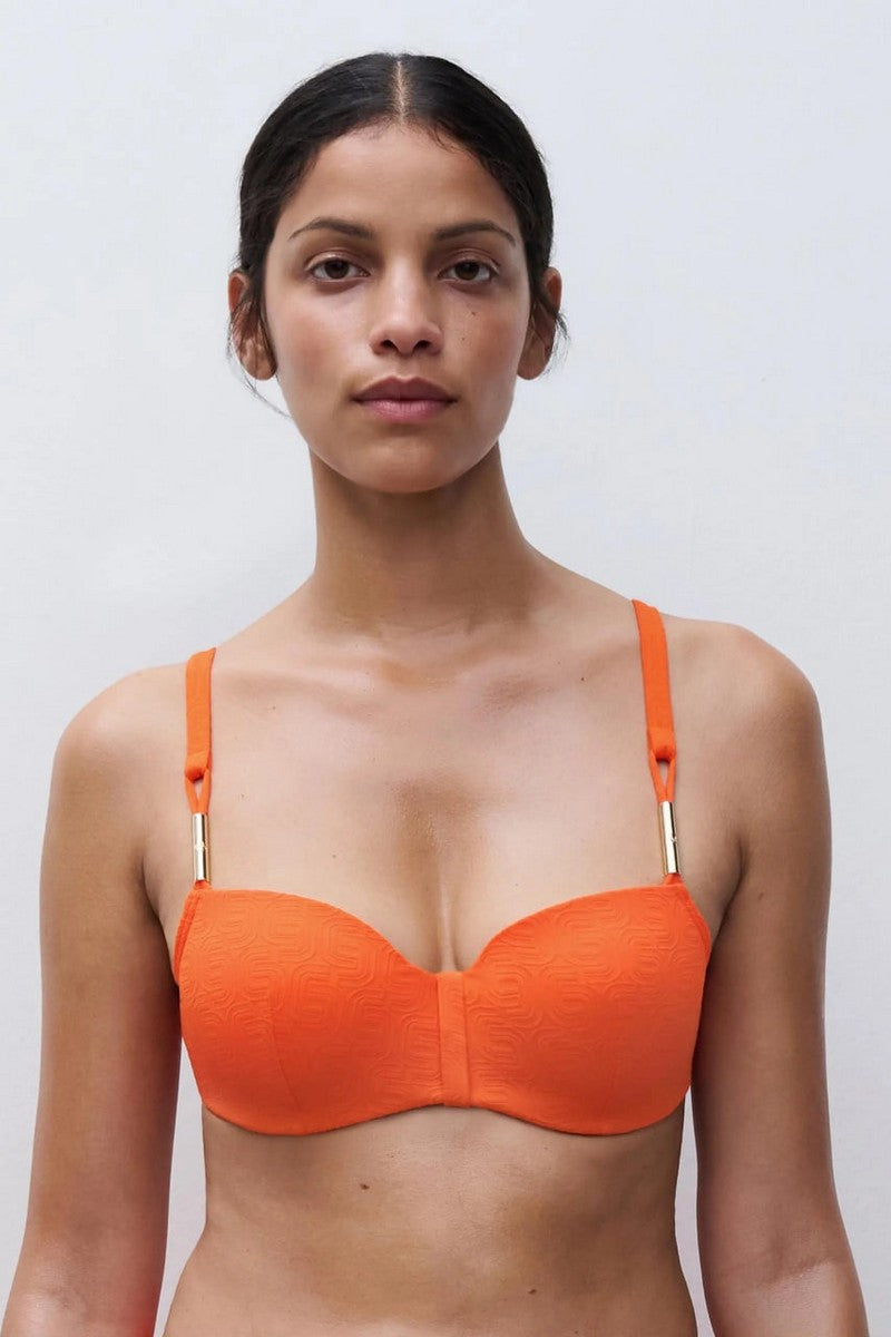 Купальный бюстгальтер балконет 16WN5 Hera orange savanna