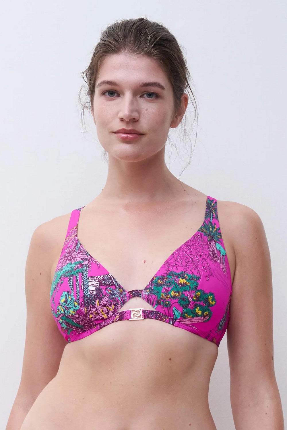 Купальный бюстгальтер с косточками 17UMA Sauvage pink jungle