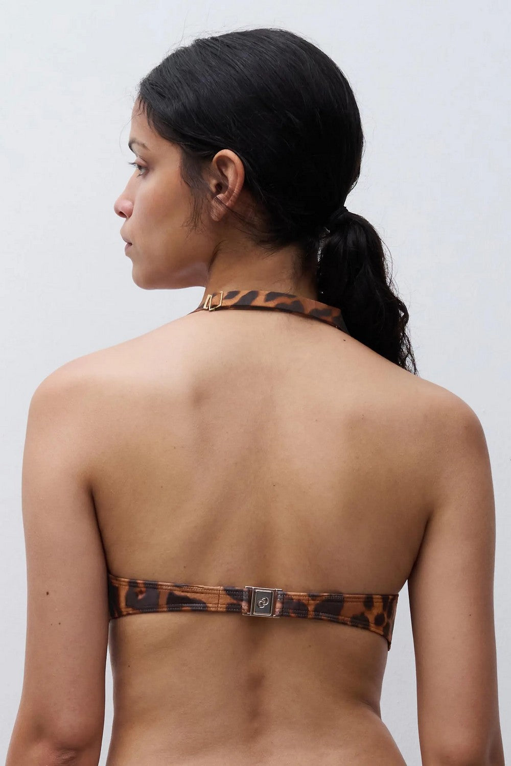 Купальный бюстгальтер с принтом 17UN5 Sauvage wild leopard