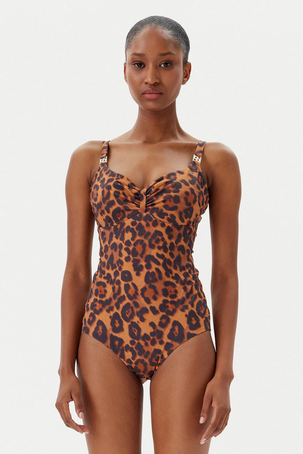 Сдельный купальник с принтом 17UR0 Sauvage wild leopard