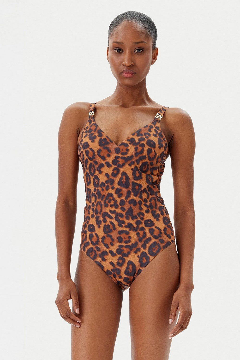 Купальник с открытой спиной 17UUF Sauvage wild leopard