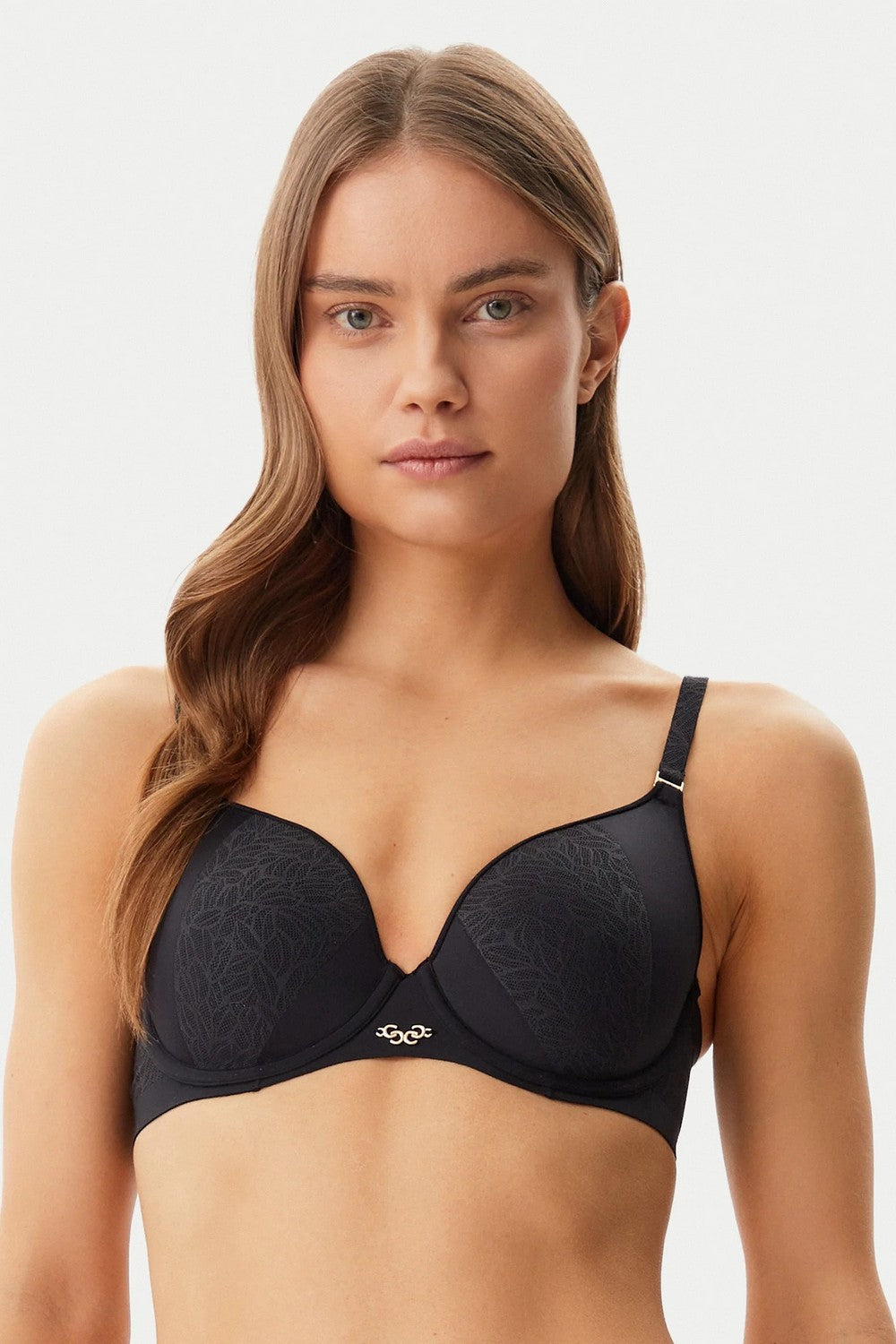 Мягкий бюстгальтер с косточками 18IN3 Pure Lace black