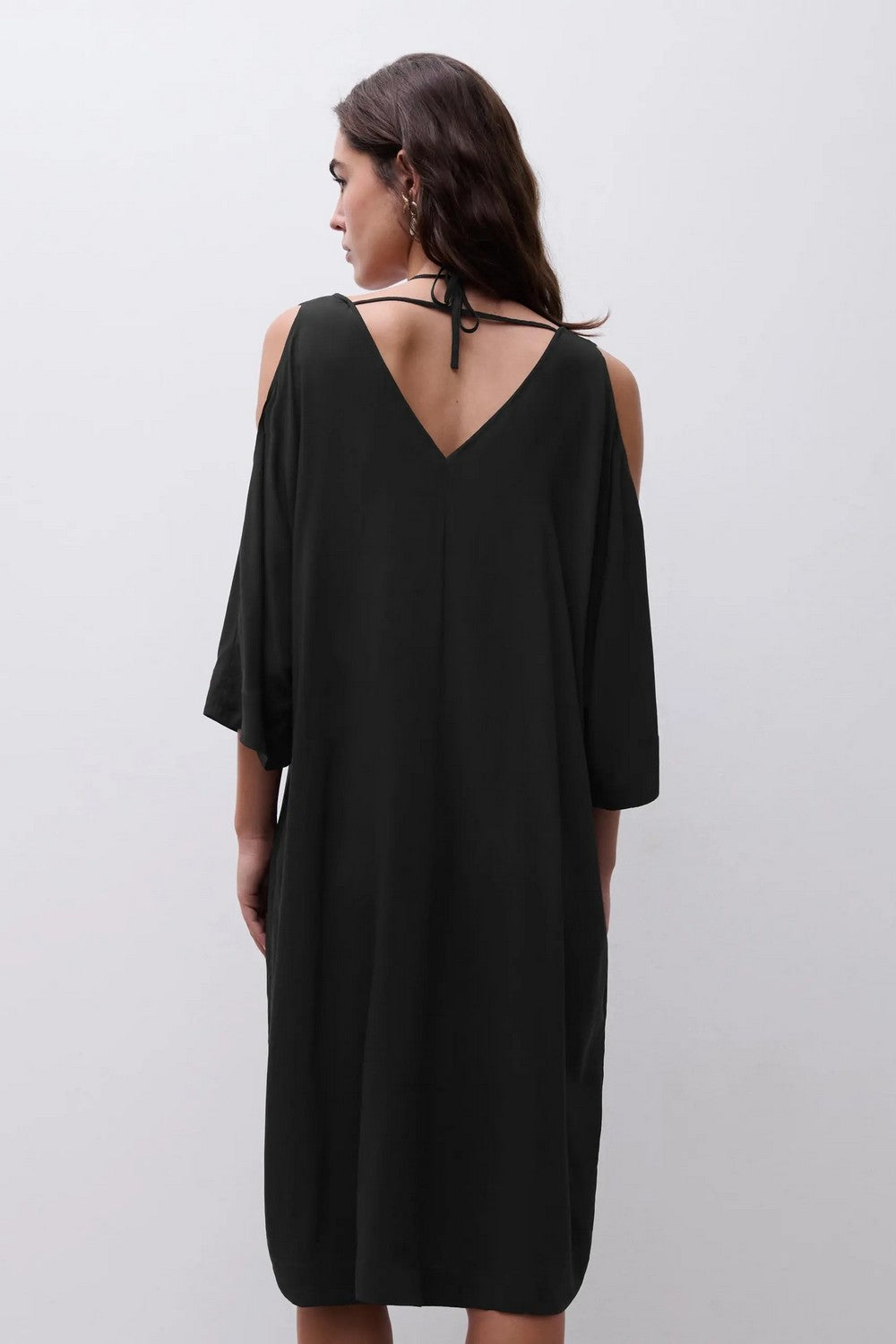 Пляжная туника свободного кроя 18WW0 Eclipse black