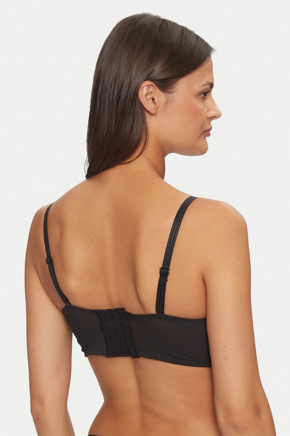 Бюстье из микросетки 22CK5 Philter black vinyl