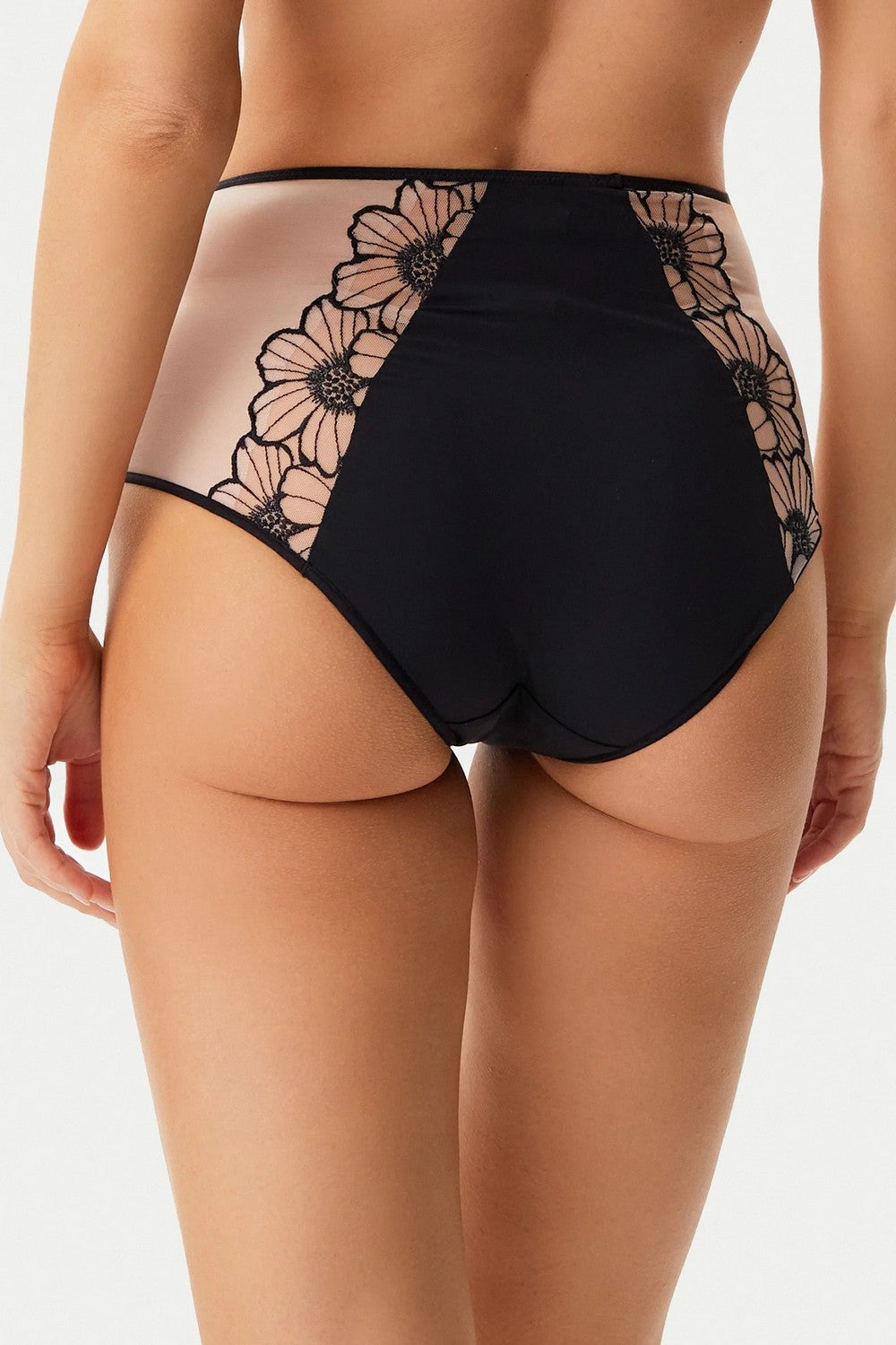 Высокие трусики слип 22OC5 Lush black/soft pink