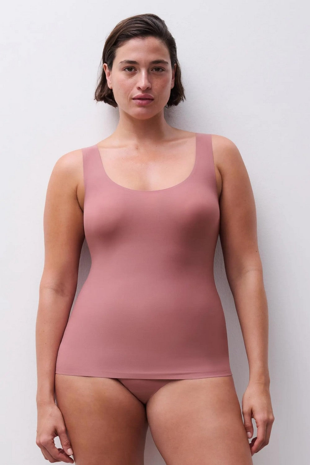 Майка на широких бретелях 2646 Soft stretch rose des bois