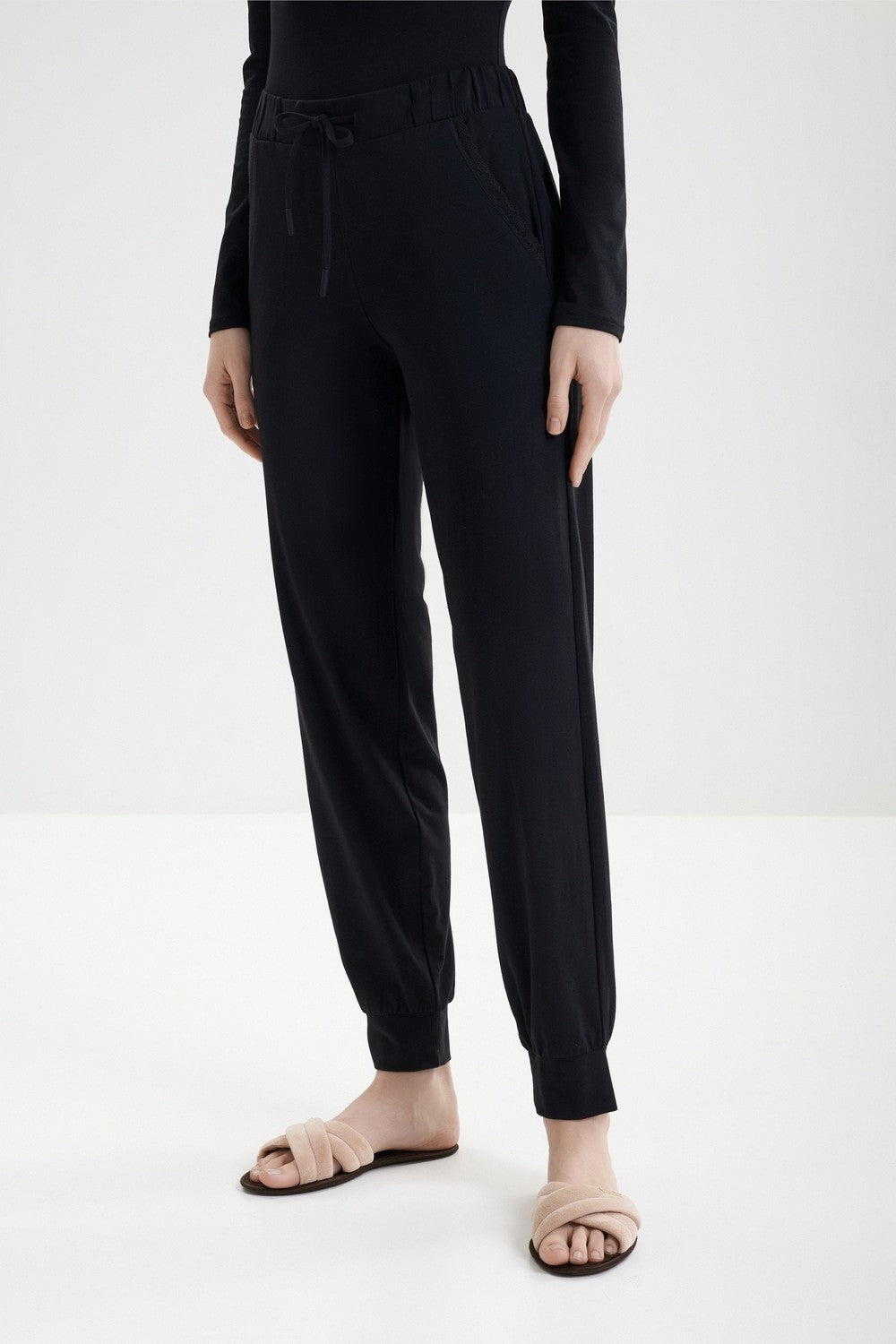 Домашние брюки с карманами 10YE0 Romance black