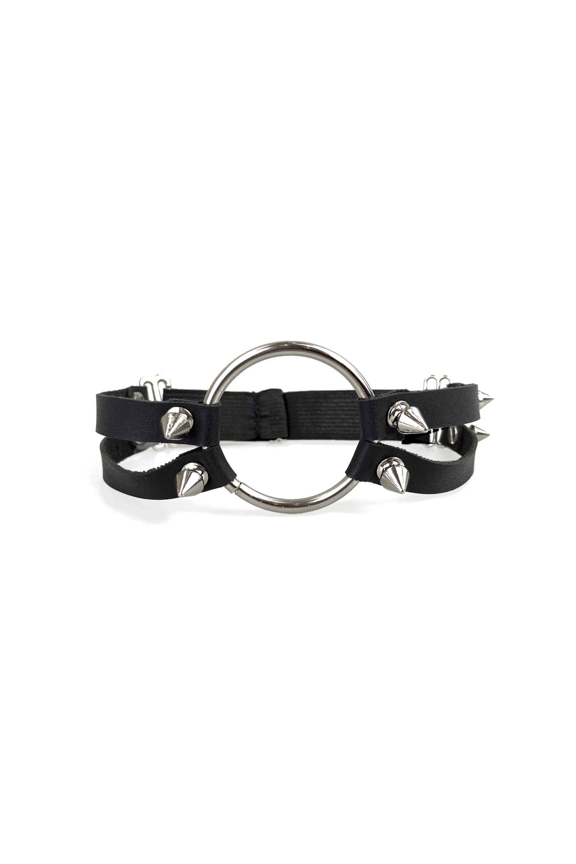 Кожаный чокер Ruby black