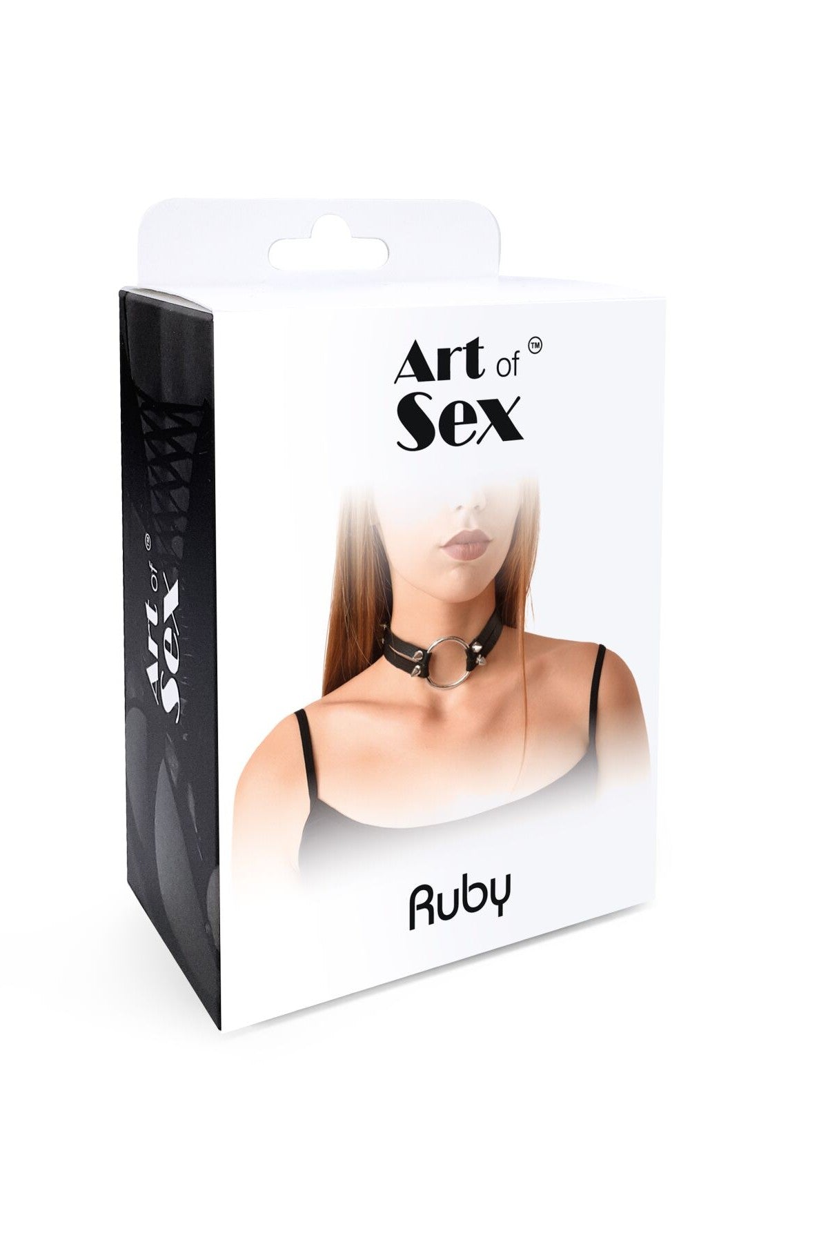 Кожаный чокер Ruby black