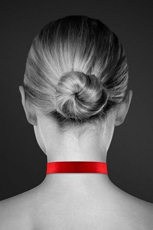 Чокер с замком-сердечком Heart Lock red