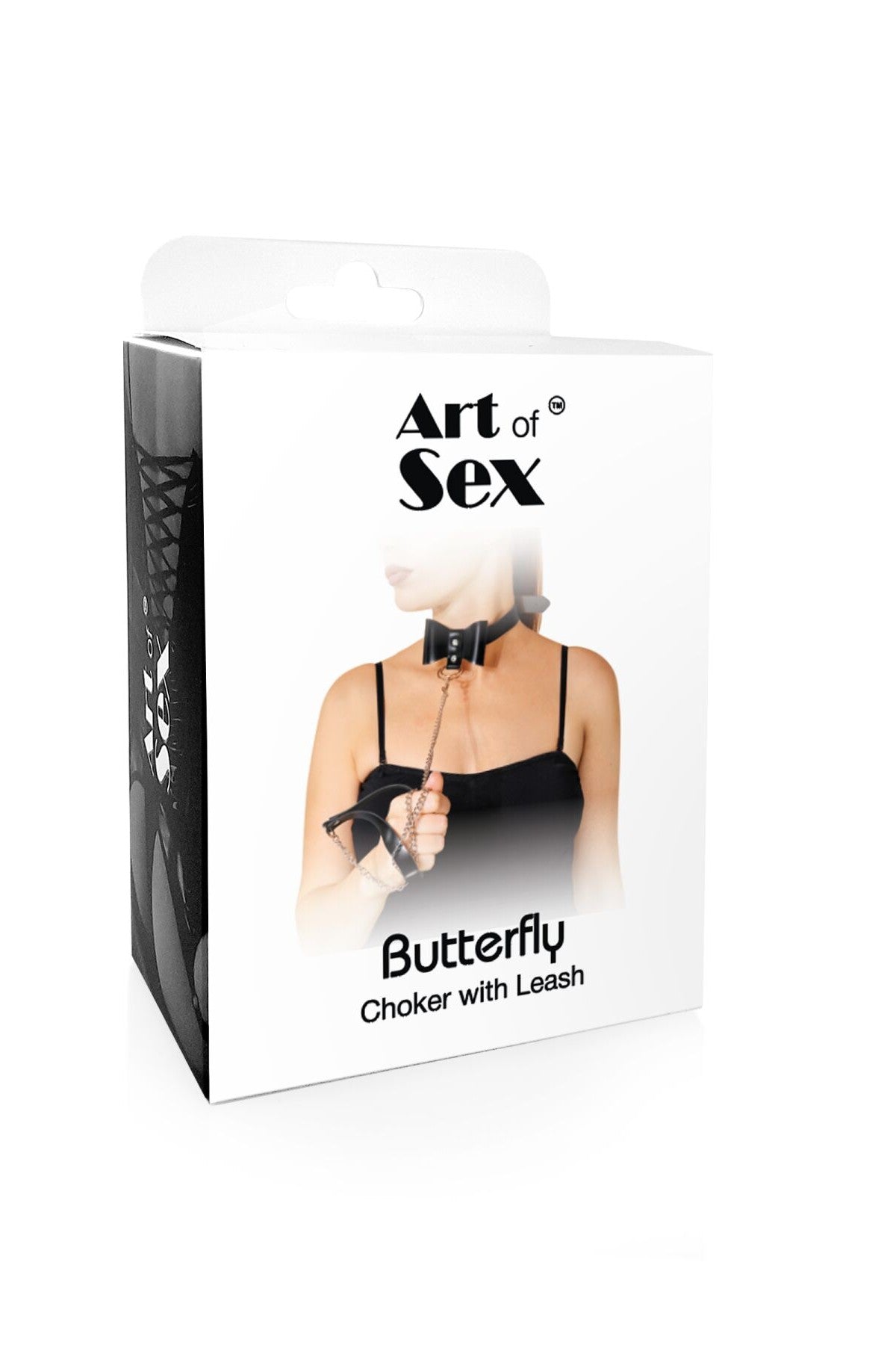 Чокер с поводком Butterfly black