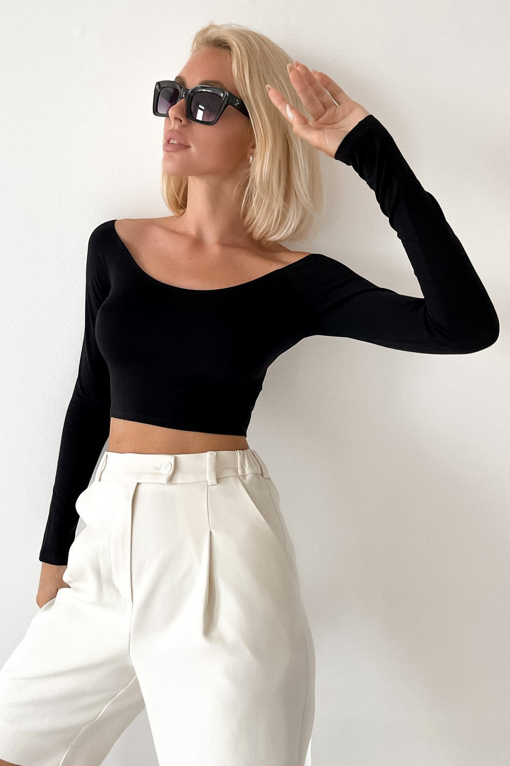 Хлопковый кроп-топ Aries SS21623/1